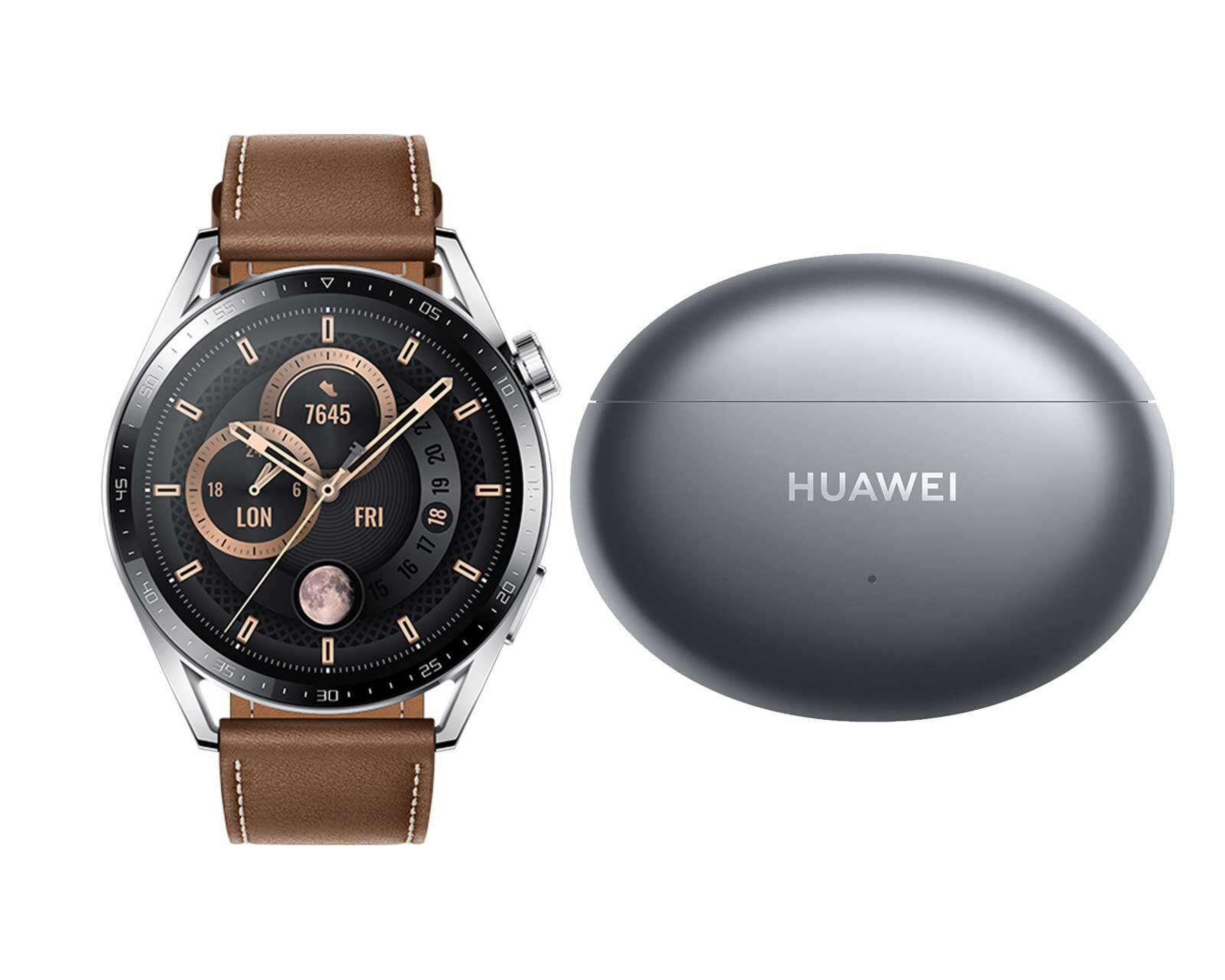 Foto 4 pulgar | Smartwatch Huawei Watch GT3 Café y Audífonos Inalámbricos Freebuds 4i Huawei