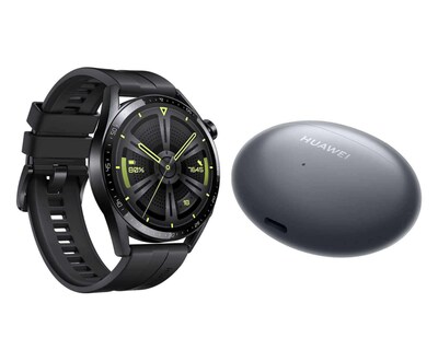Foto 2 | Smartwatch Huawei Watch GT 3 Negro y Audífonos Inalámbricos Freebuds 4i Huawei