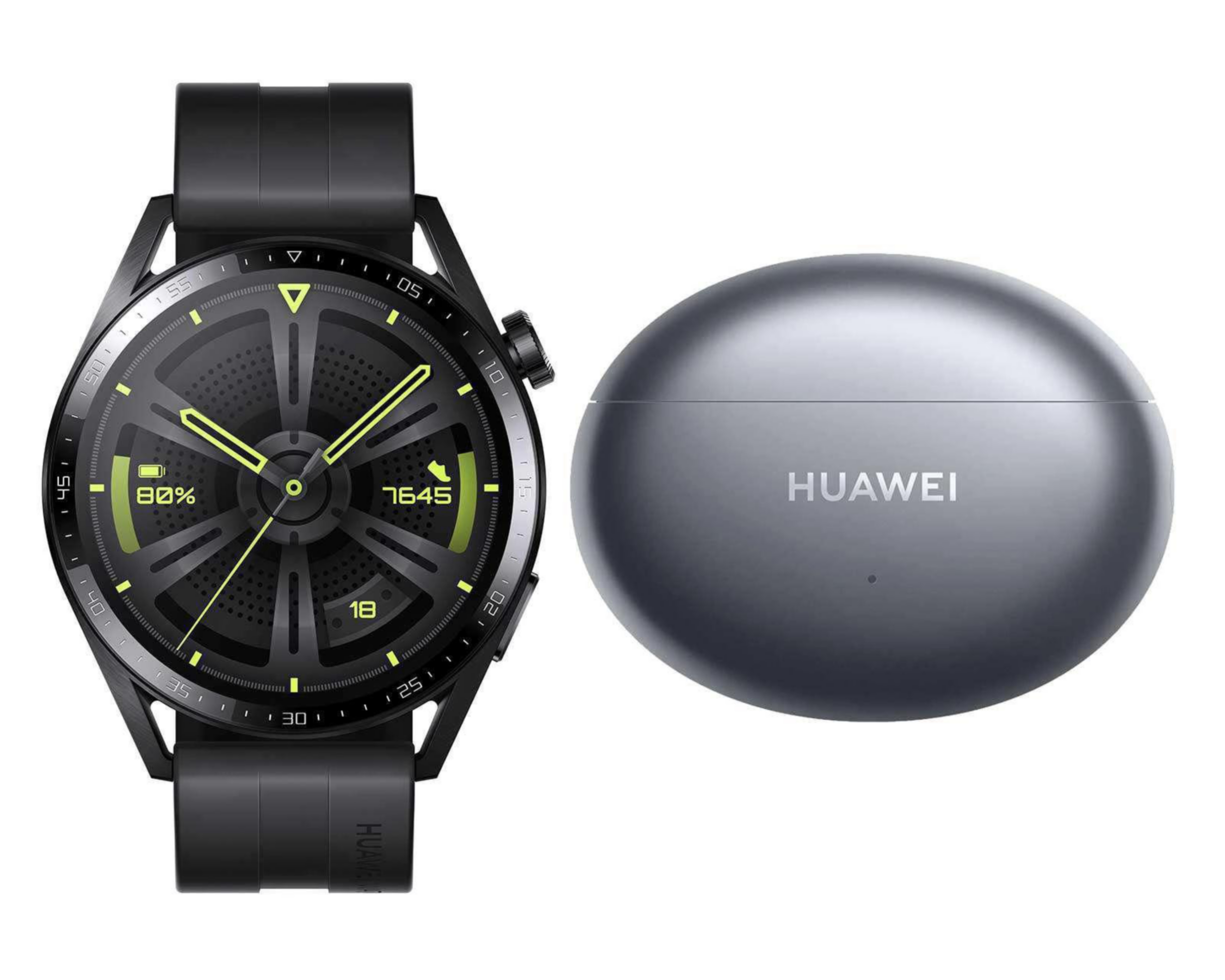 Foto 4 pulgar | Smartwatch Huawei Watch GT 3 Negro y Audífonos Inalámbricos Freebuds 4i Huawei