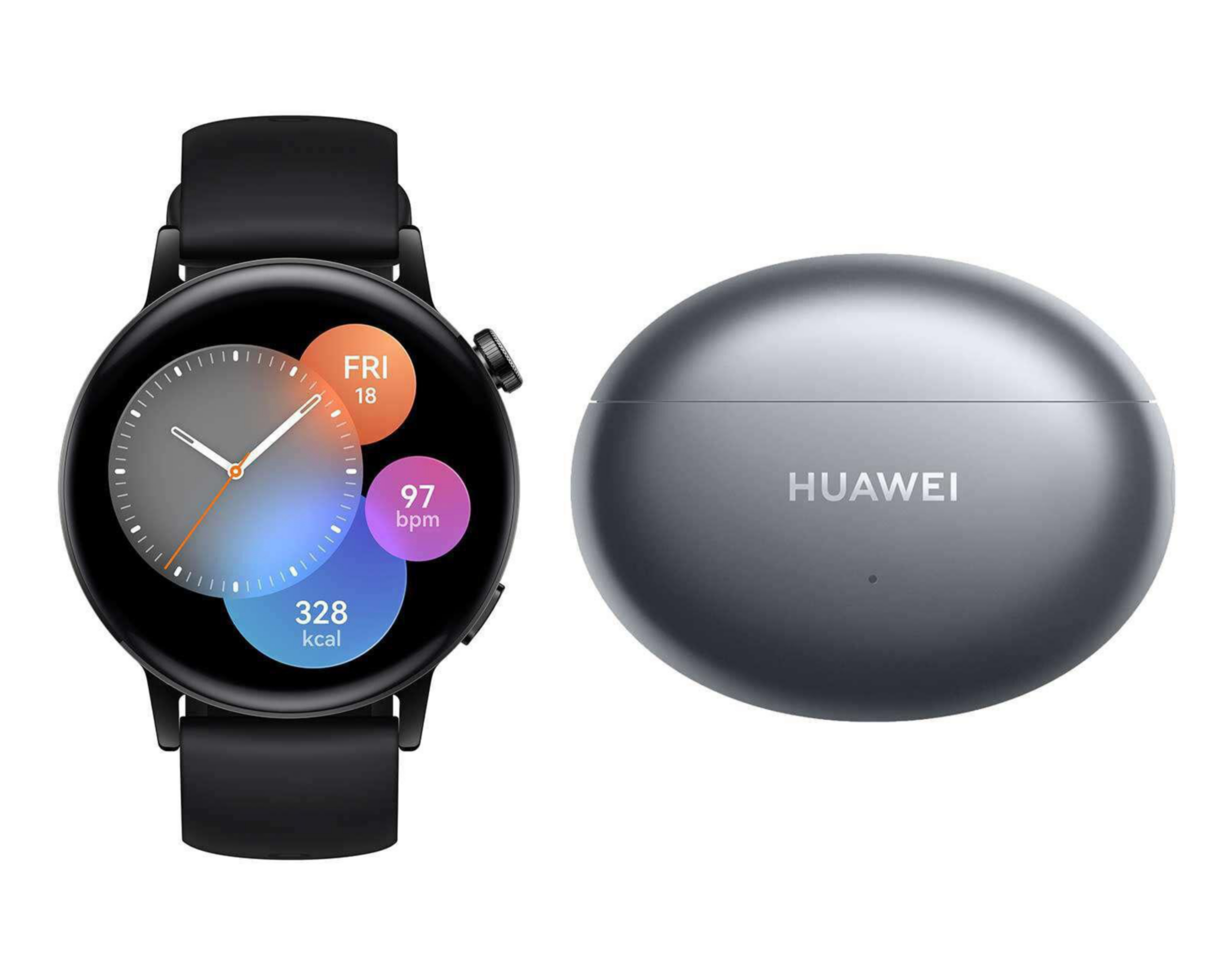 Foto 4 pulgar | Smartwatch Huawei Watch GT3 Negro y Audífonos Inalámbricos Freebuds 4i