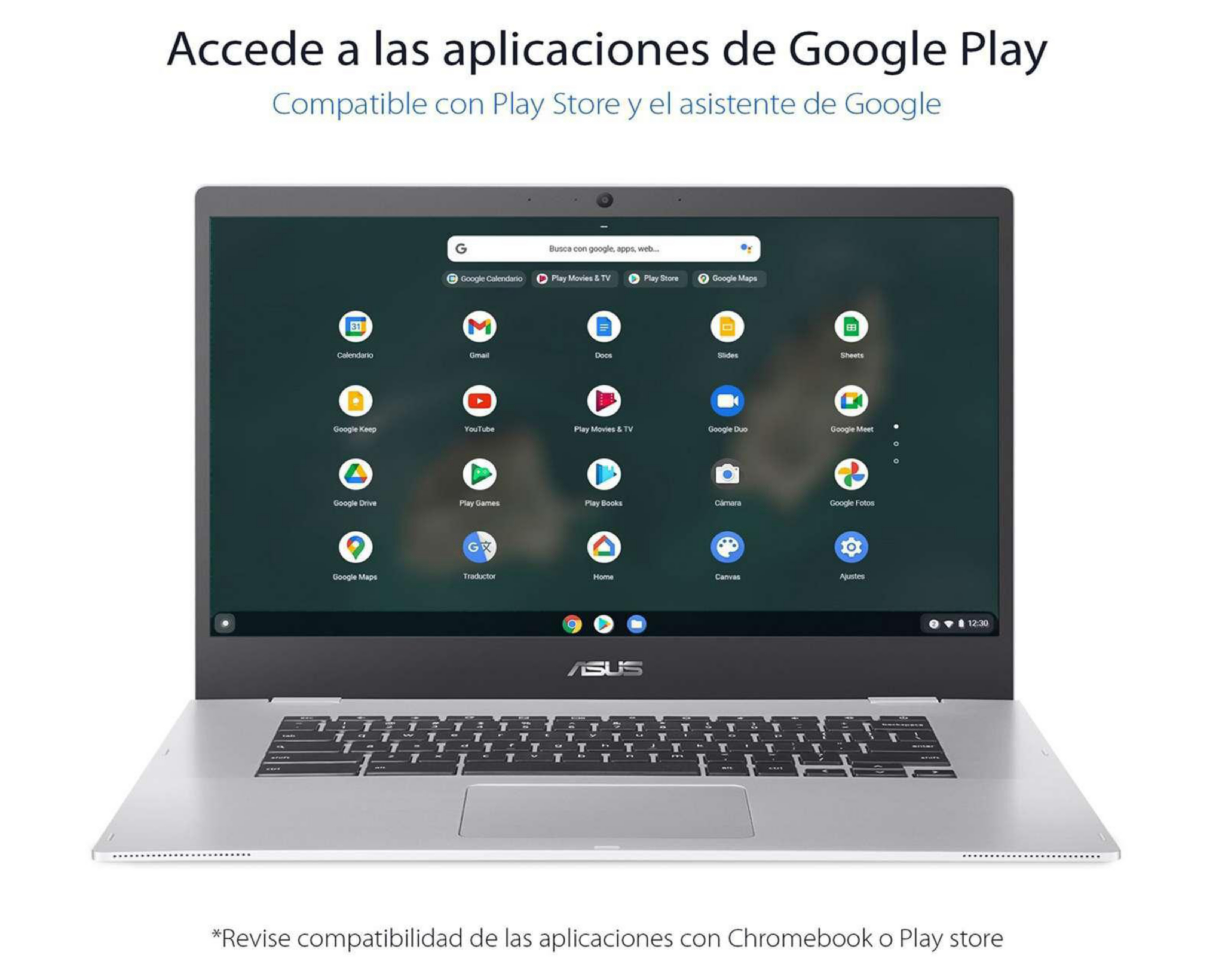 Foto 10 pulgar | Laptop Asus CX1500 de 15" Intel Celeron 4 GB RAM de 64 GB SSD Plata