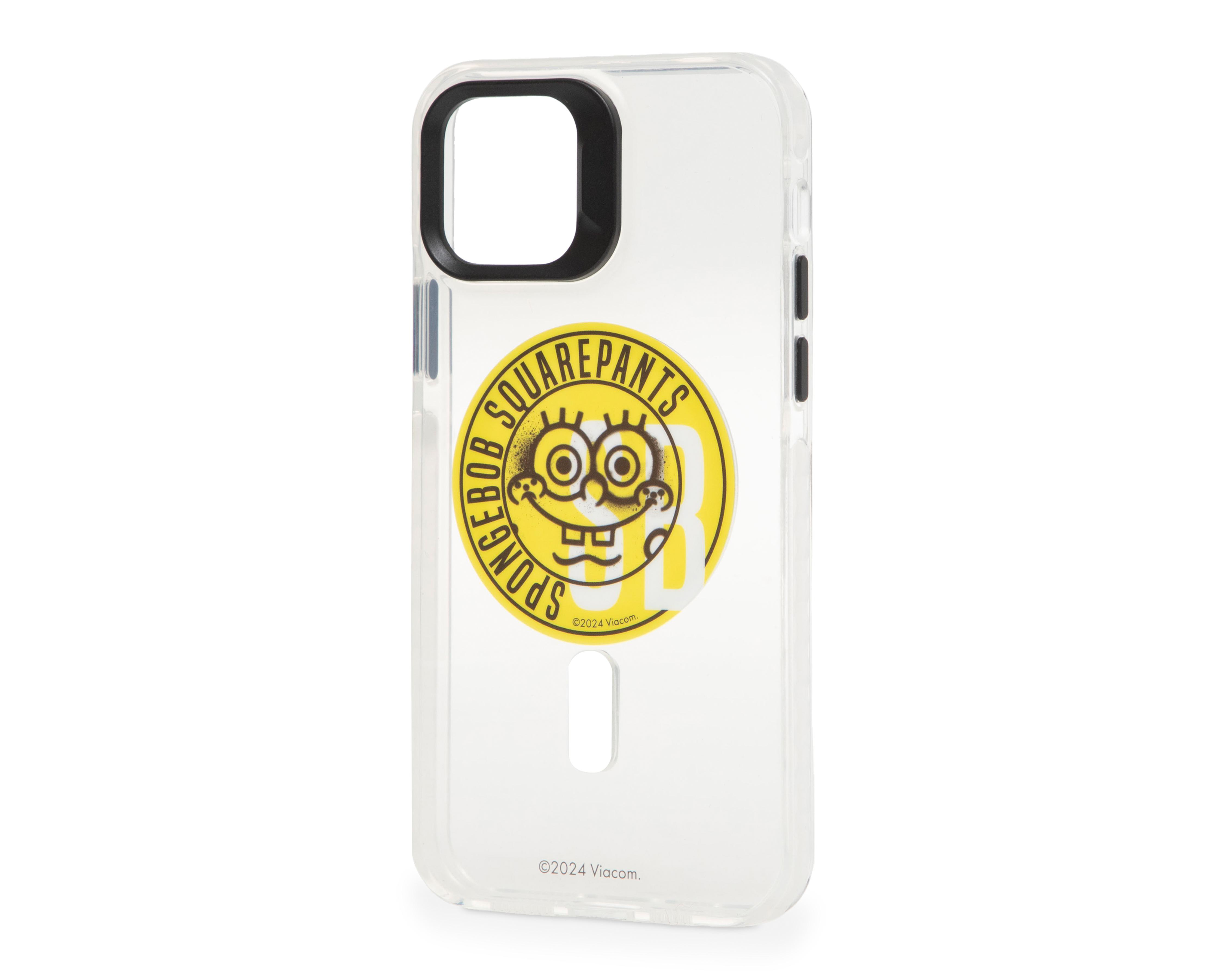 Foto 5 pulgar | Funda Bob Esponja Paramount para iPhone 12-12 Pro