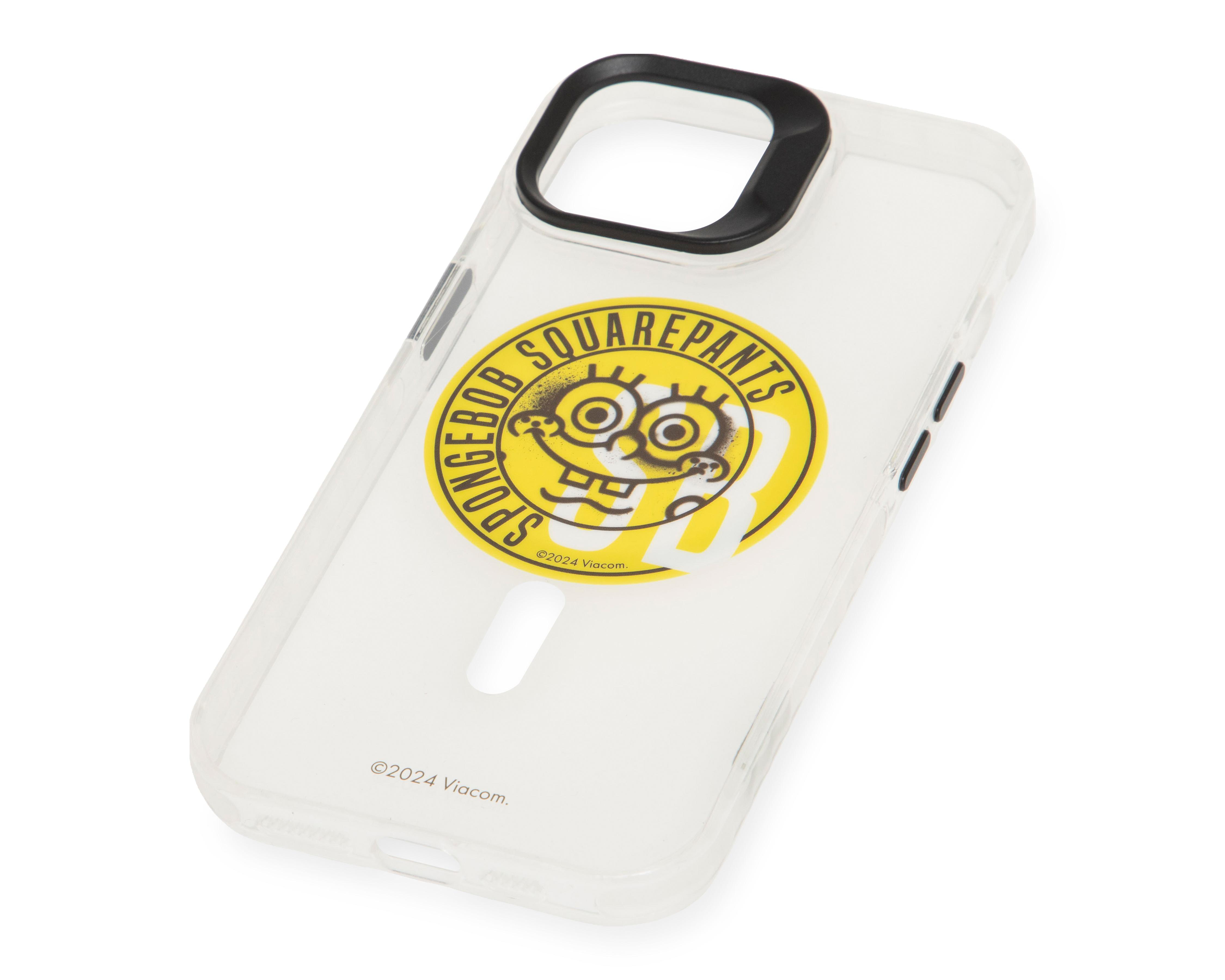 Foto 5 pulgar | Funda Bob Esponja Paramount para iPhone 15