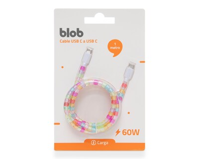 Foto 3 | Cable de Carga USB C Blob 1 Metro