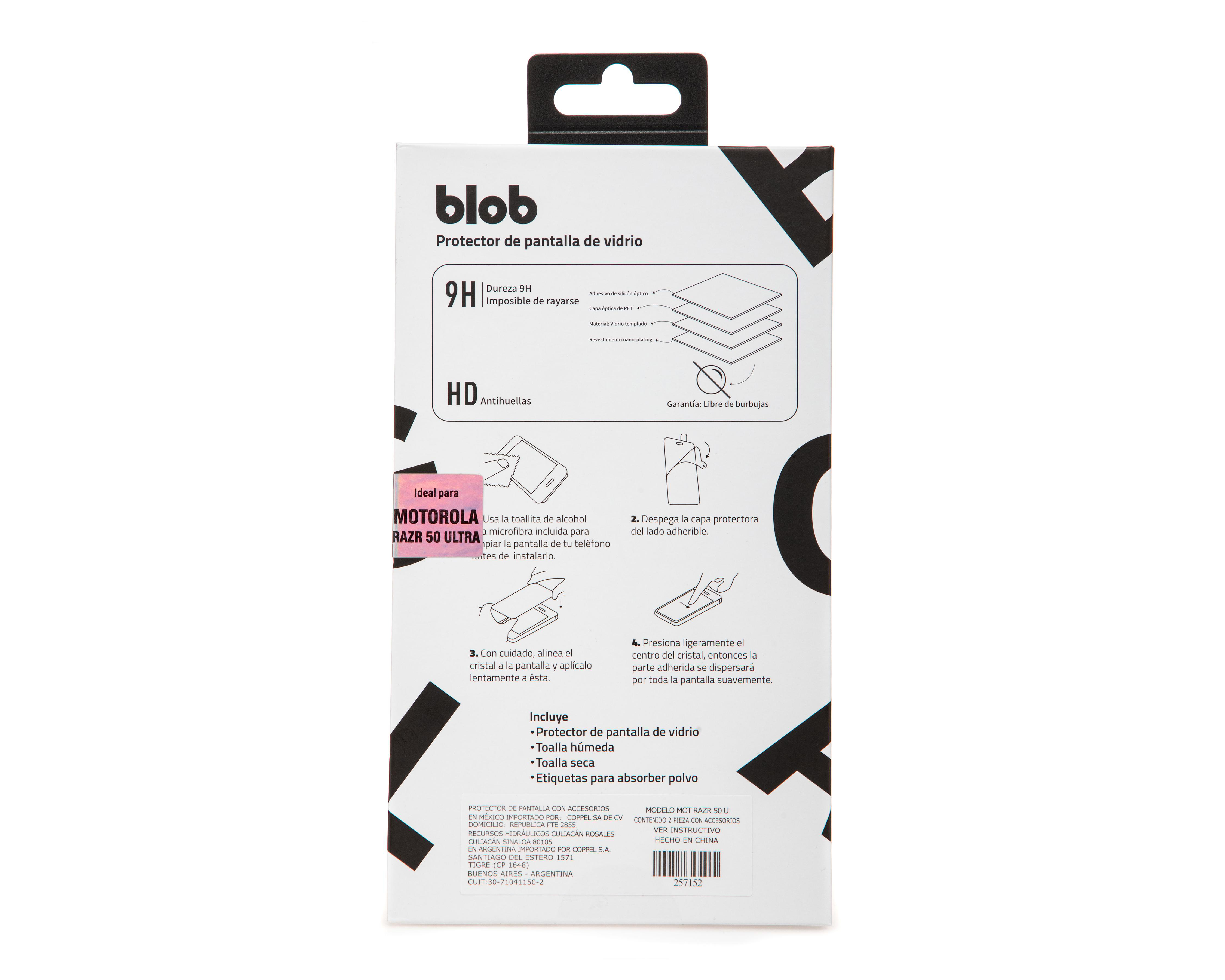 Foto 3 pulgar | Protector de Pantalla Blob para Motorola Razr 50 Ultra
