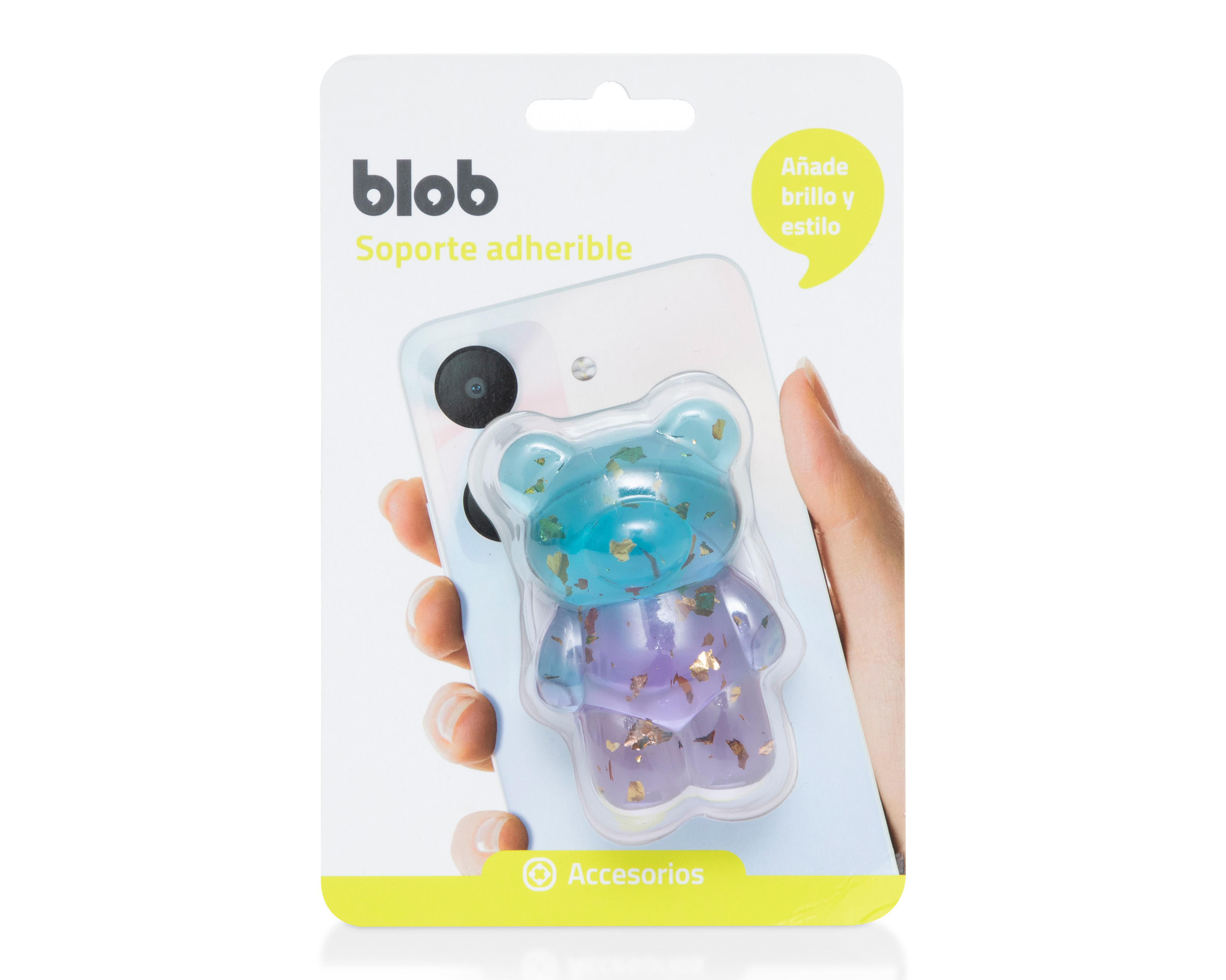 Foto 4 pulgar | Soporte para Celular Blob Oso Bicolor