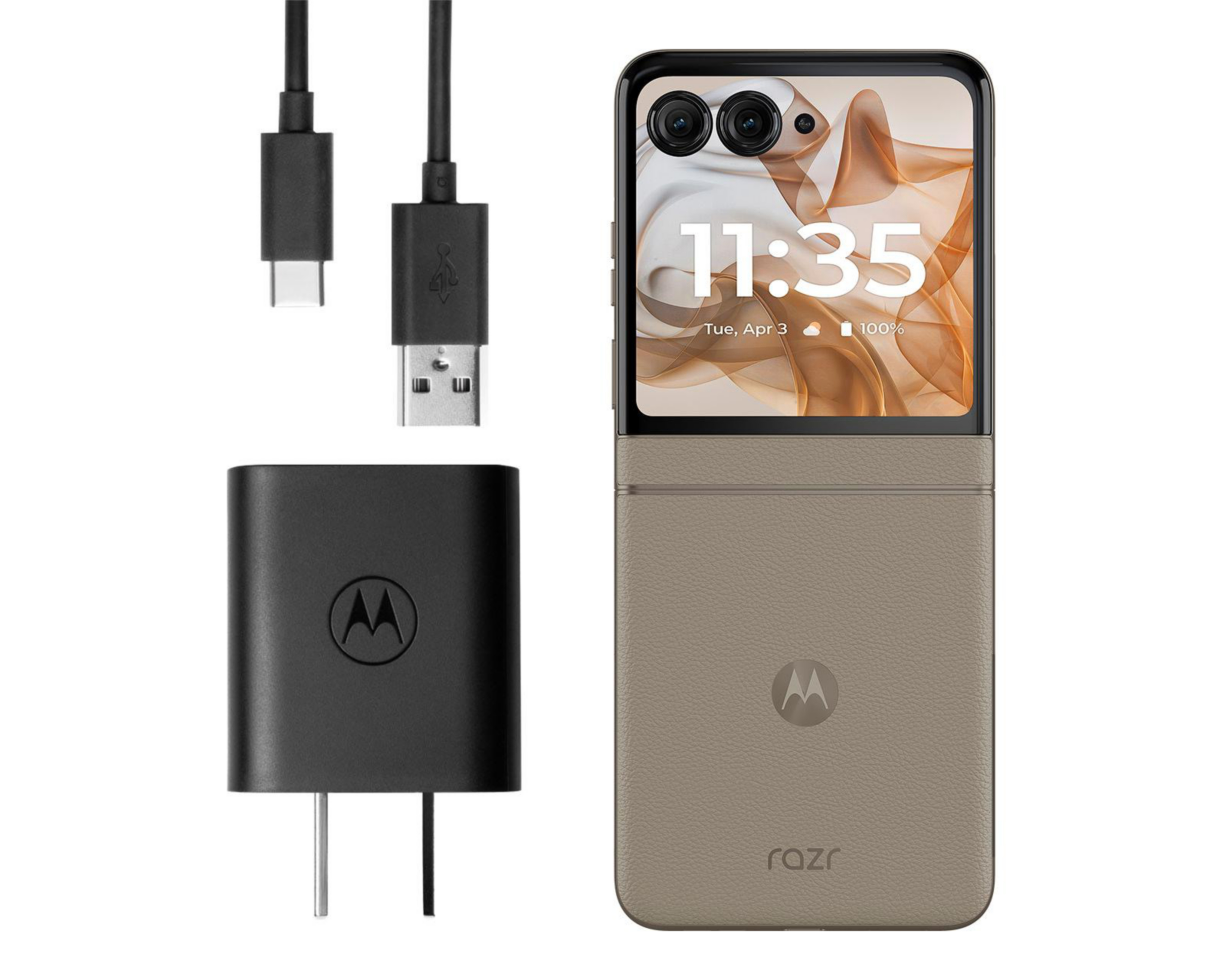 Foto 10 pulgar | Telcel Motorola Razr 50 512 GB Beige