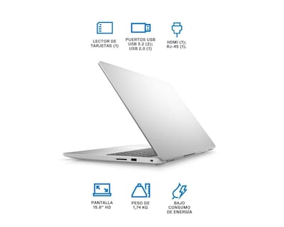 Foto 4 | Laptop Dell Inspiron 3000 de 15.6" Wwindows 11 Home AMD Ryzen 5 8 GB RAM de 256 GB Plata