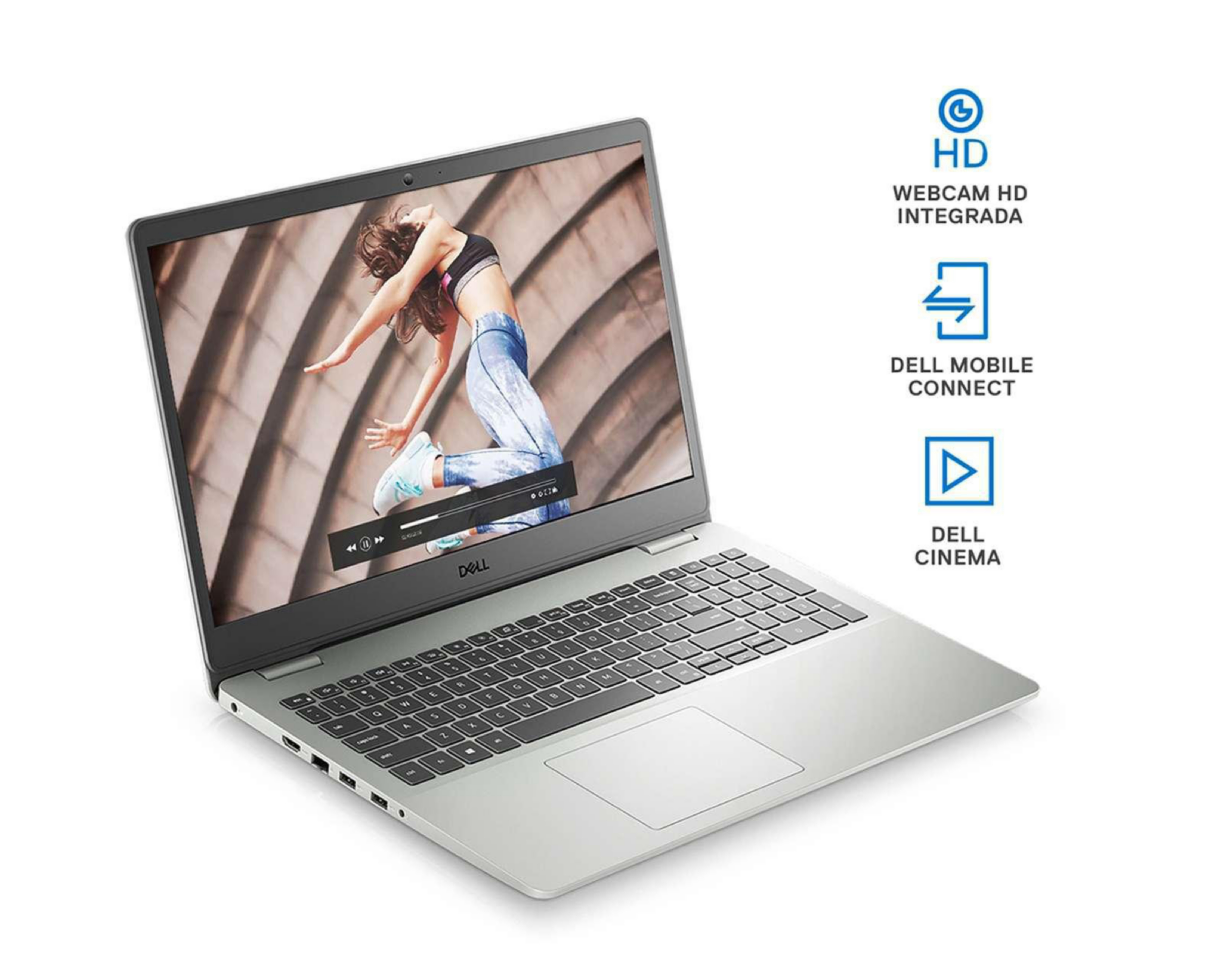 Foto 6 pulgar | Laptop Dell Inspiron 3000 de 15.6" Wwindows 11 Home AMD Ryzen 5 8 GB RAM de 256 GB Plata