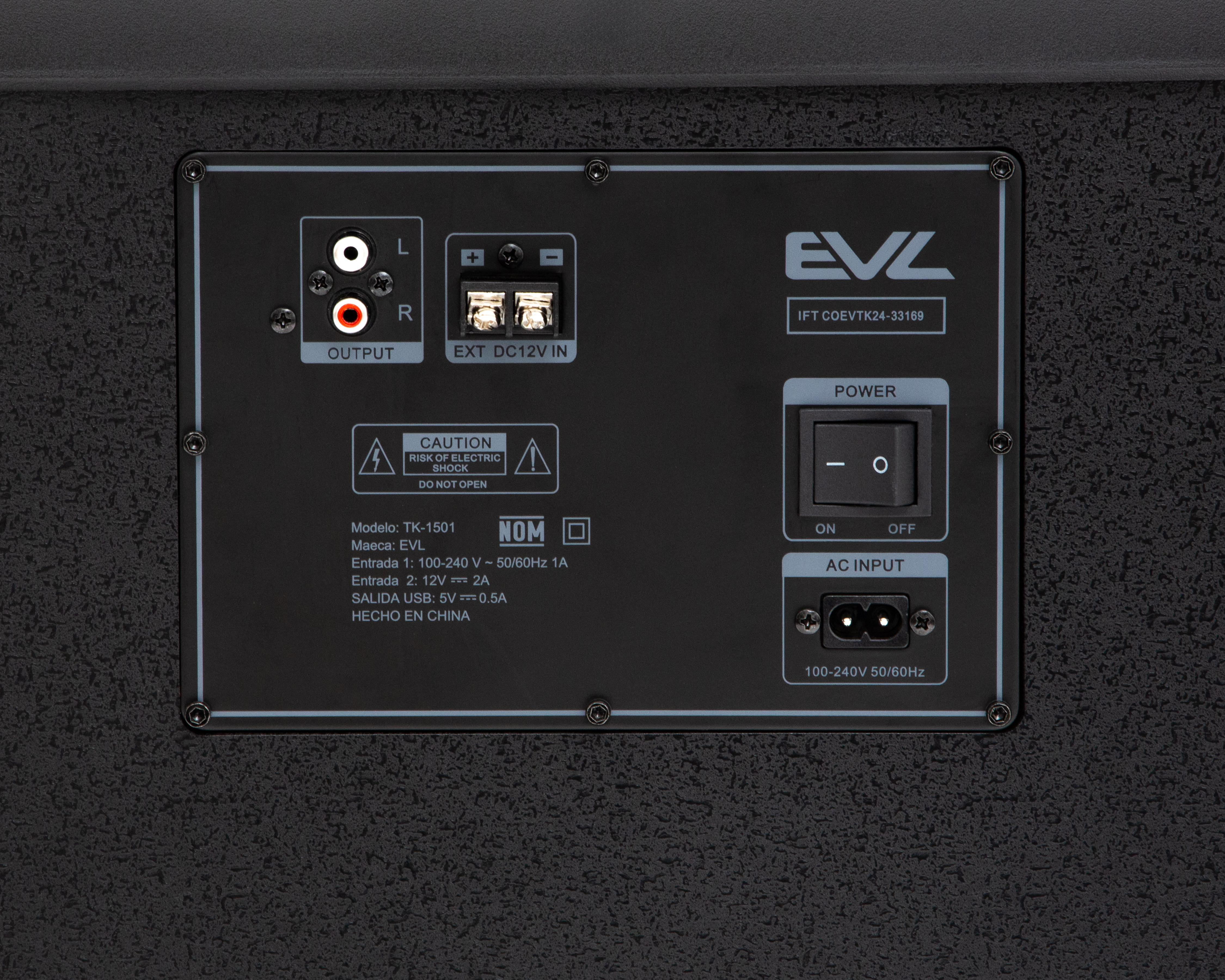 Foto 5 | Bocina Bluetooth EVL 120 W TK-1501 con Luces LED
