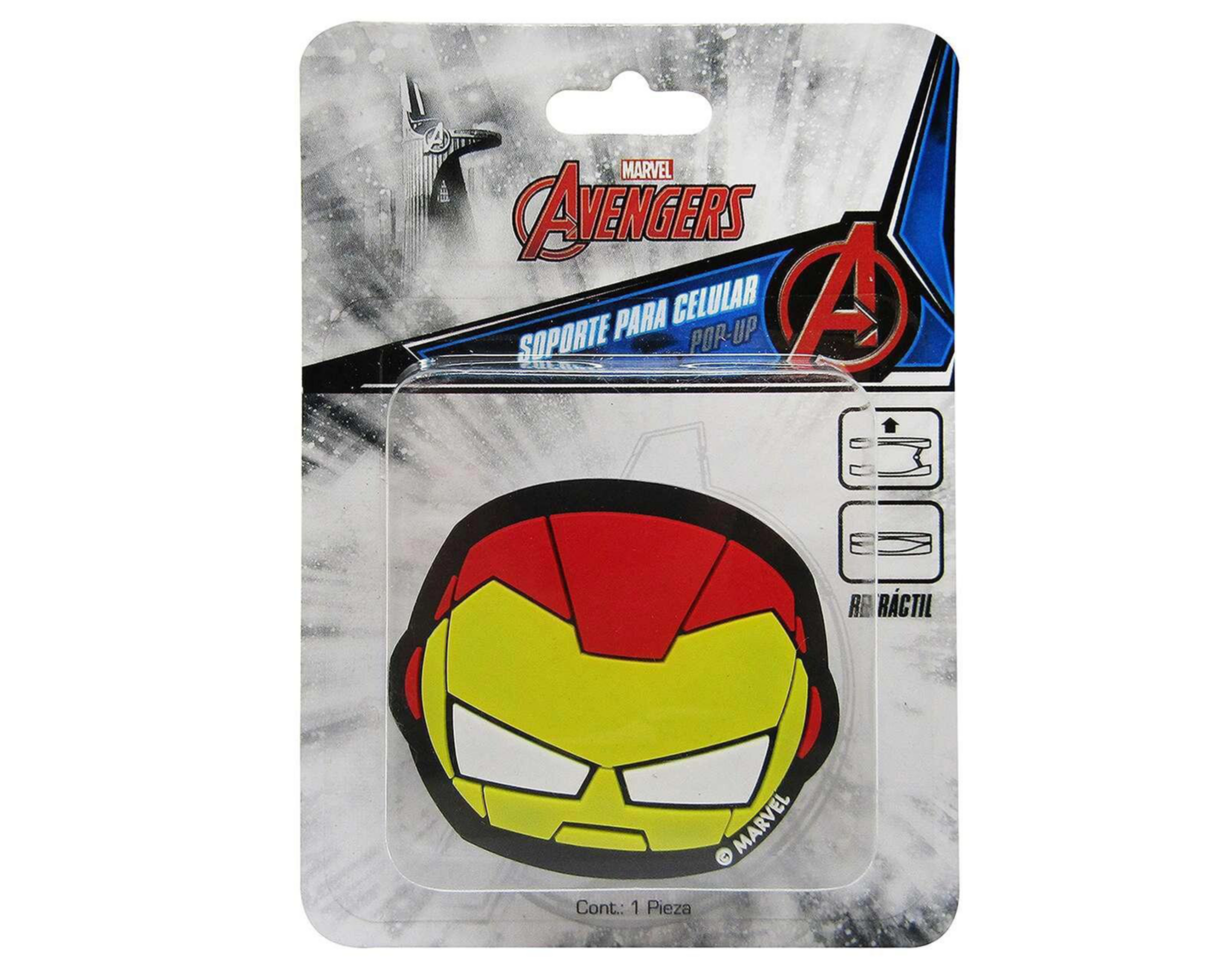 Foto 3 | Soporte Adherible Marvel Rojo para Celular