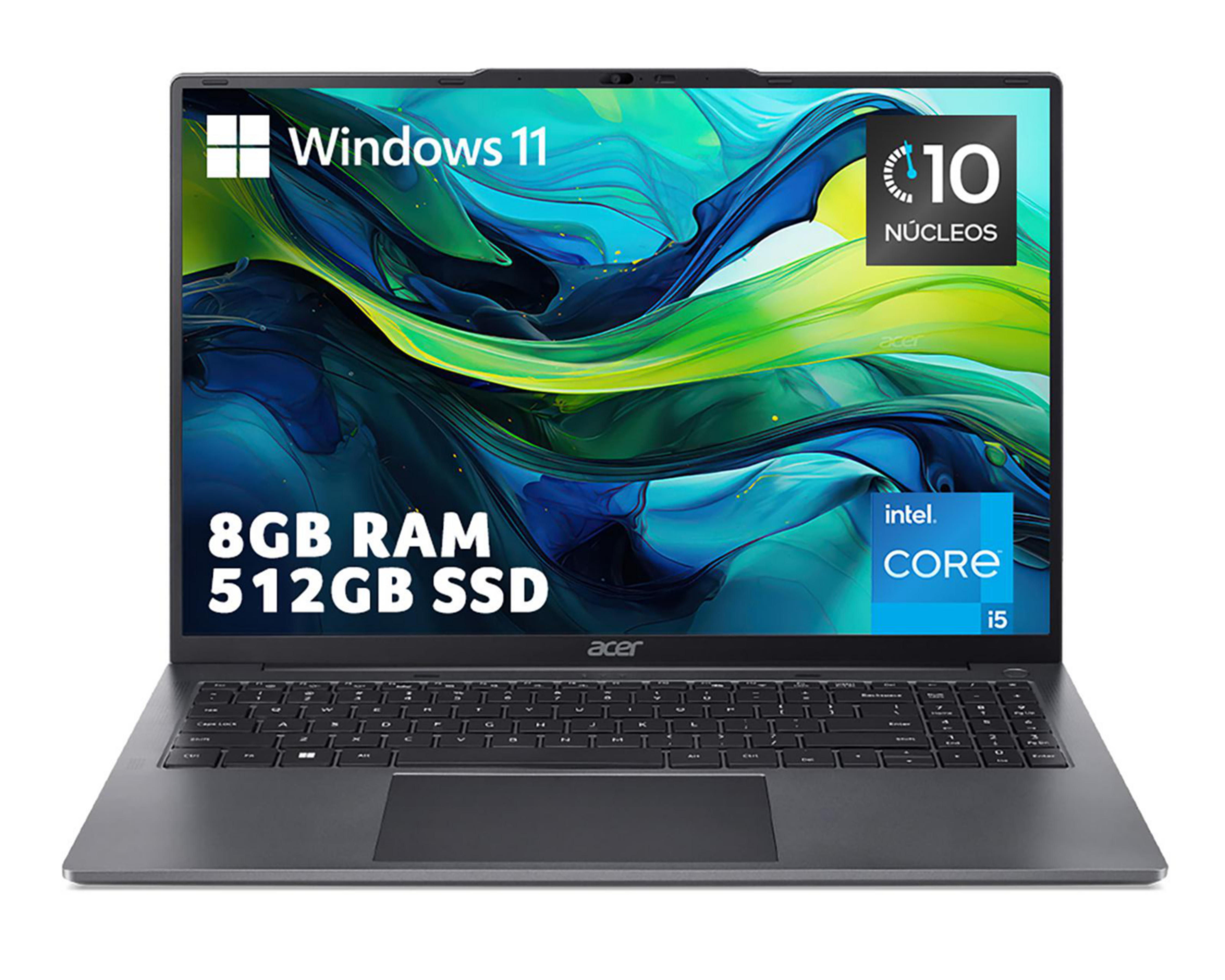 Foto 2 pulgar | Laptop Acer AL16-51P-532M 16" Windows 11 Intel Core i5 8 GB RAM 512 GB SSD Plateado