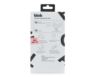 Foto 2 | Protector de Pantalla de Vidrio Templado Blob para OPPO Reno 12 5G