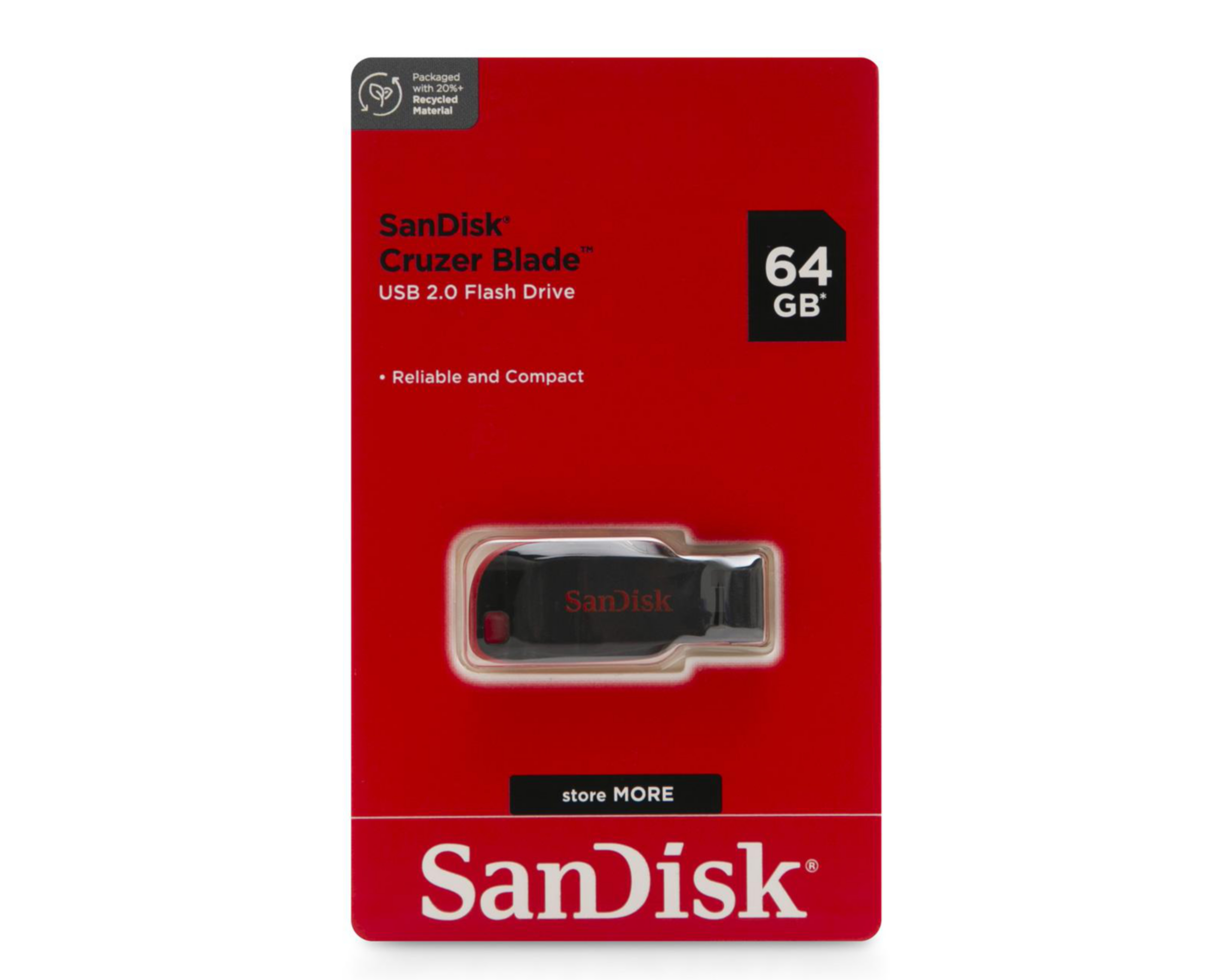 Memoria USB SanDisk 64 GB 2.0 $159