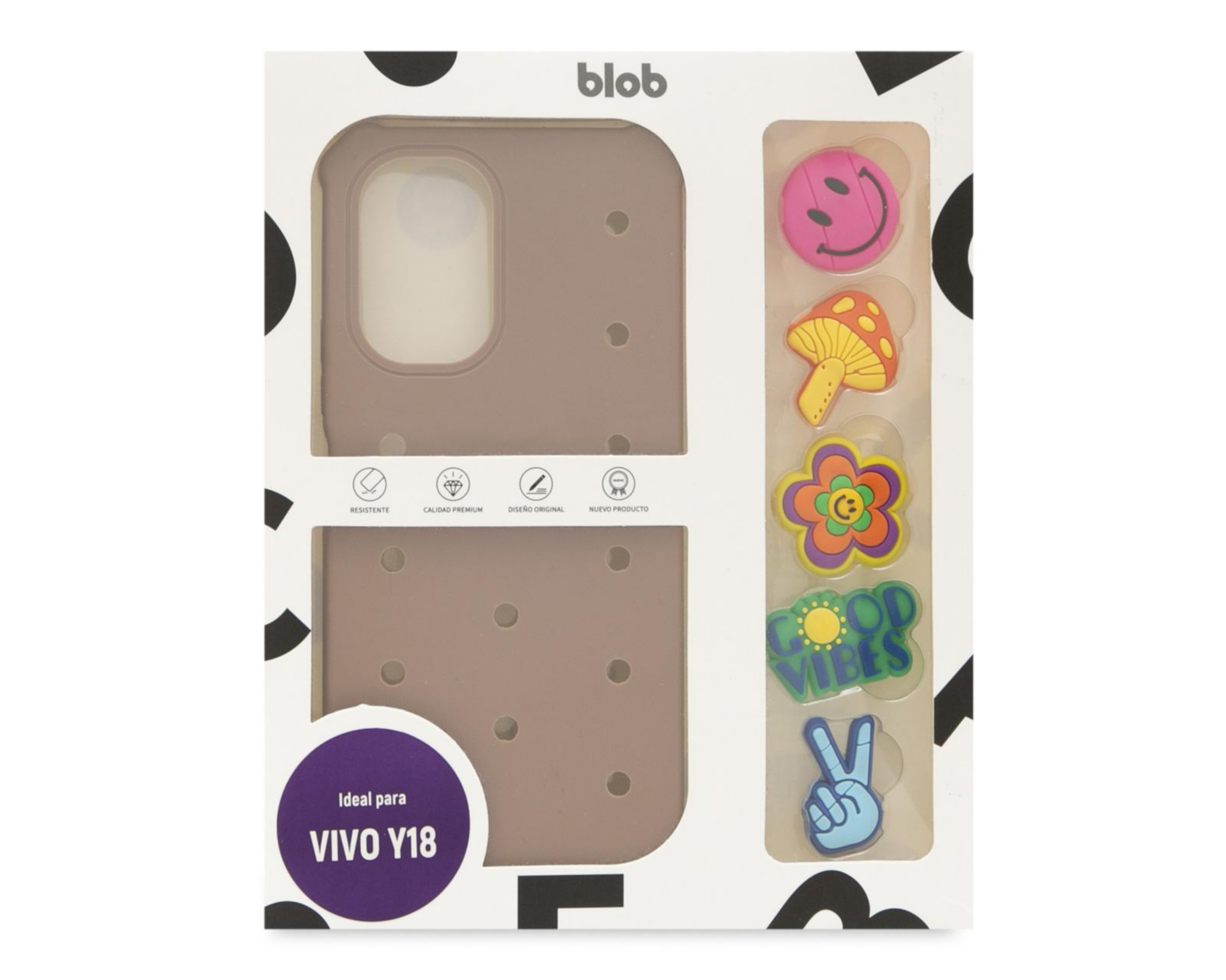 Foto 3 pulgar | Funda con Pines Blob para Vivo Y18