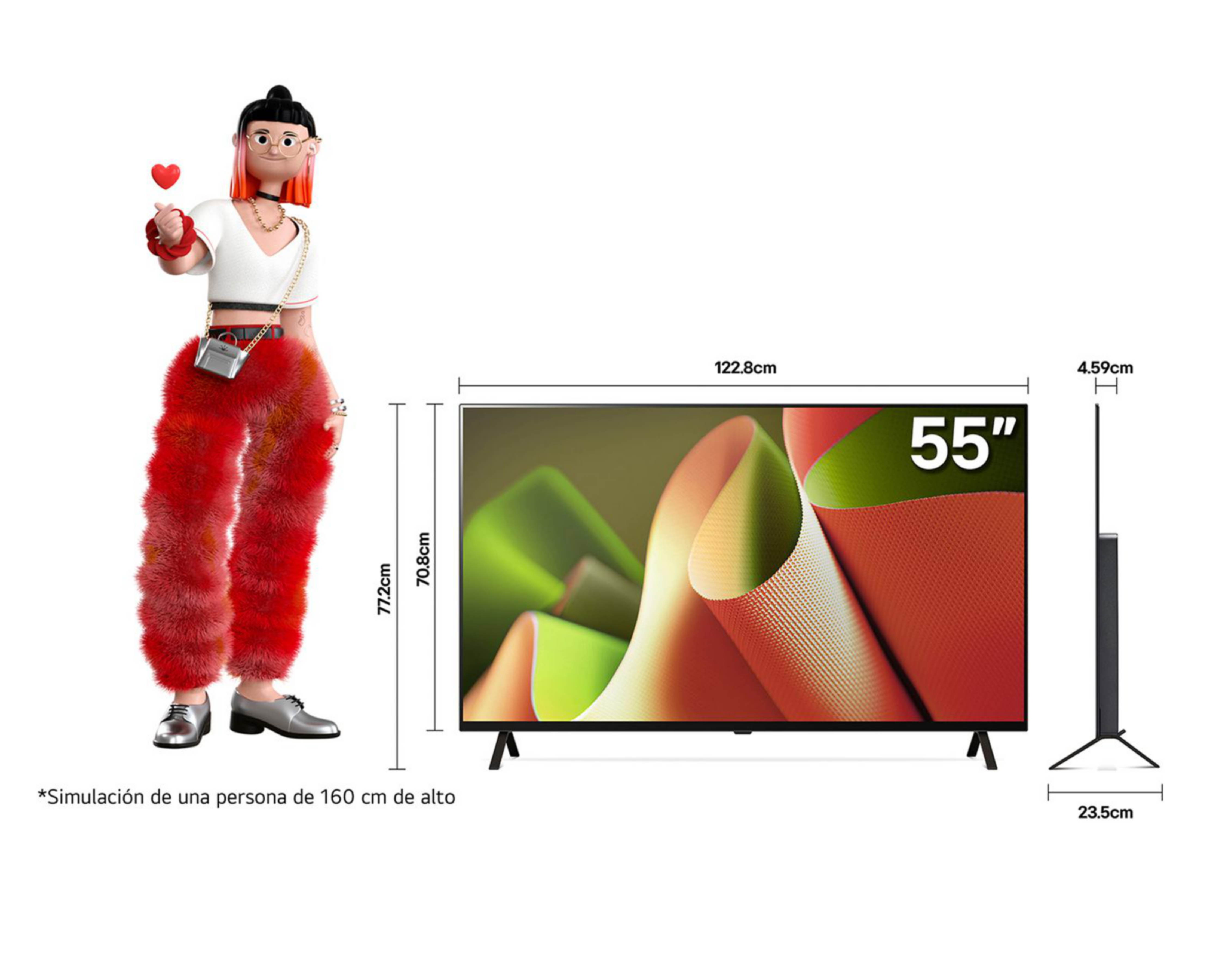Foto 10 | Pantalla Smart TV LG OLED 55 pulgadas UHD 4K OLED55B4PSA