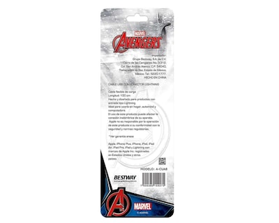 Foto 3 | Cable Marvel Tipo USB-Lightning de 1 Metro