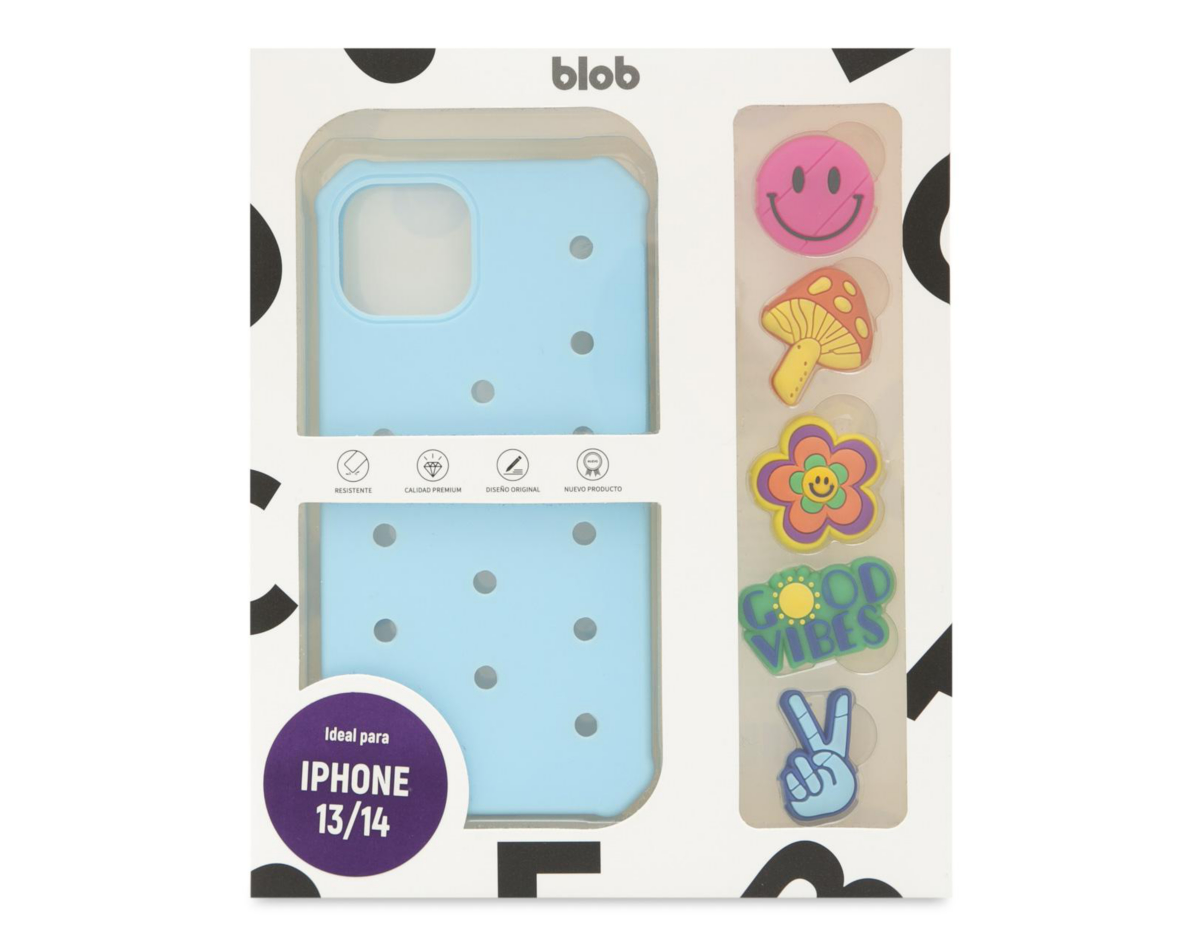 Foto 3 pulgar | Funda con Pines Blob para iPhone 13-14