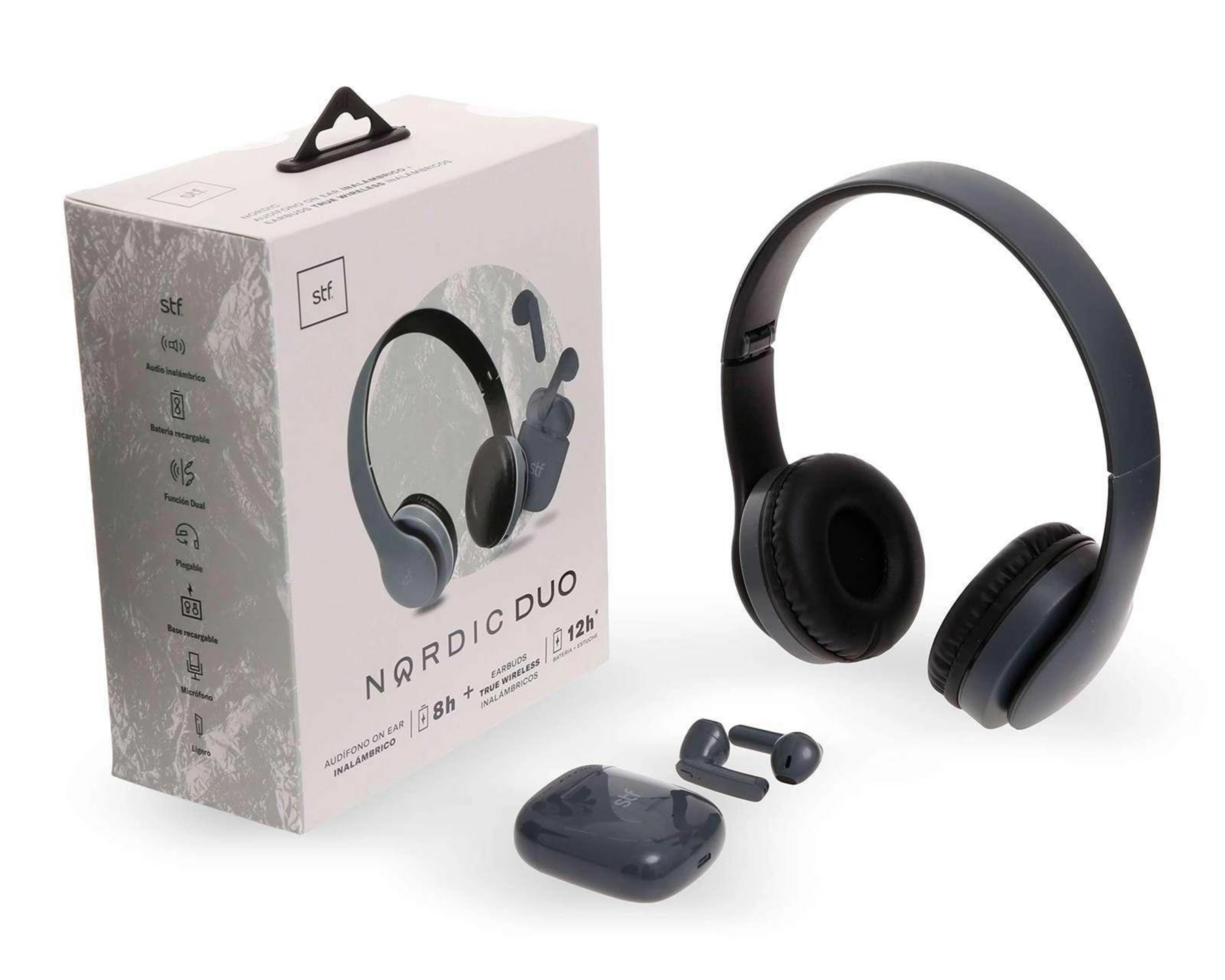 Foto 6 pulgar | Audífonos True Wireless Diadema STF Bluetooth Nordic Duo