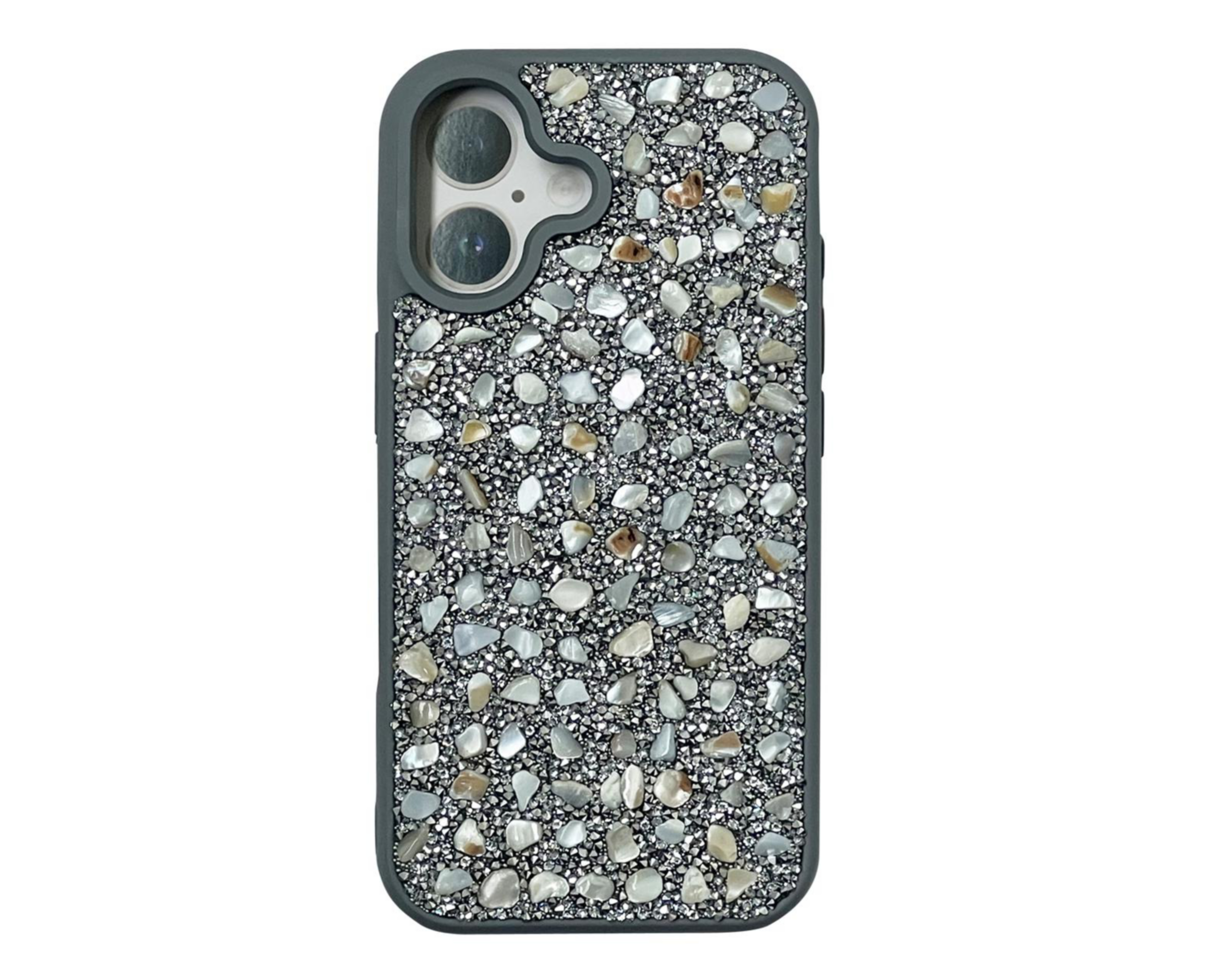 Funda de Silicón con Pedrería Blob para iPhone 16