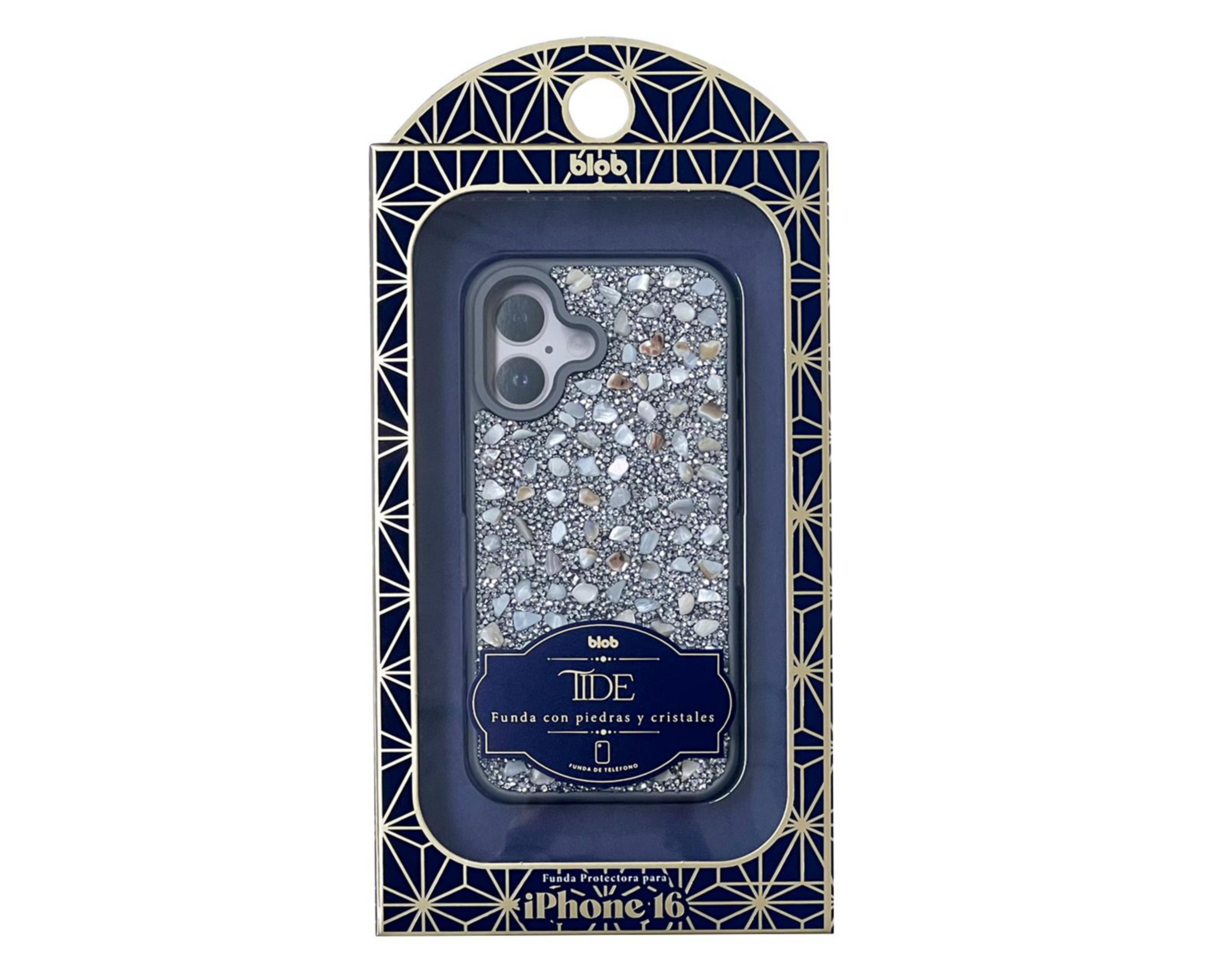 Foto 2 | Funda de Silicón con Pedrería Blob para iPhone 16