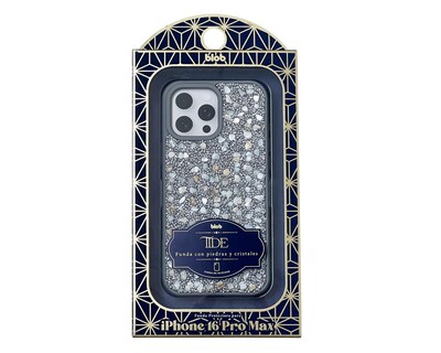 Foto 2 | Funda de Silicón con Pedrería Blob para iPhone 16 Pro Max