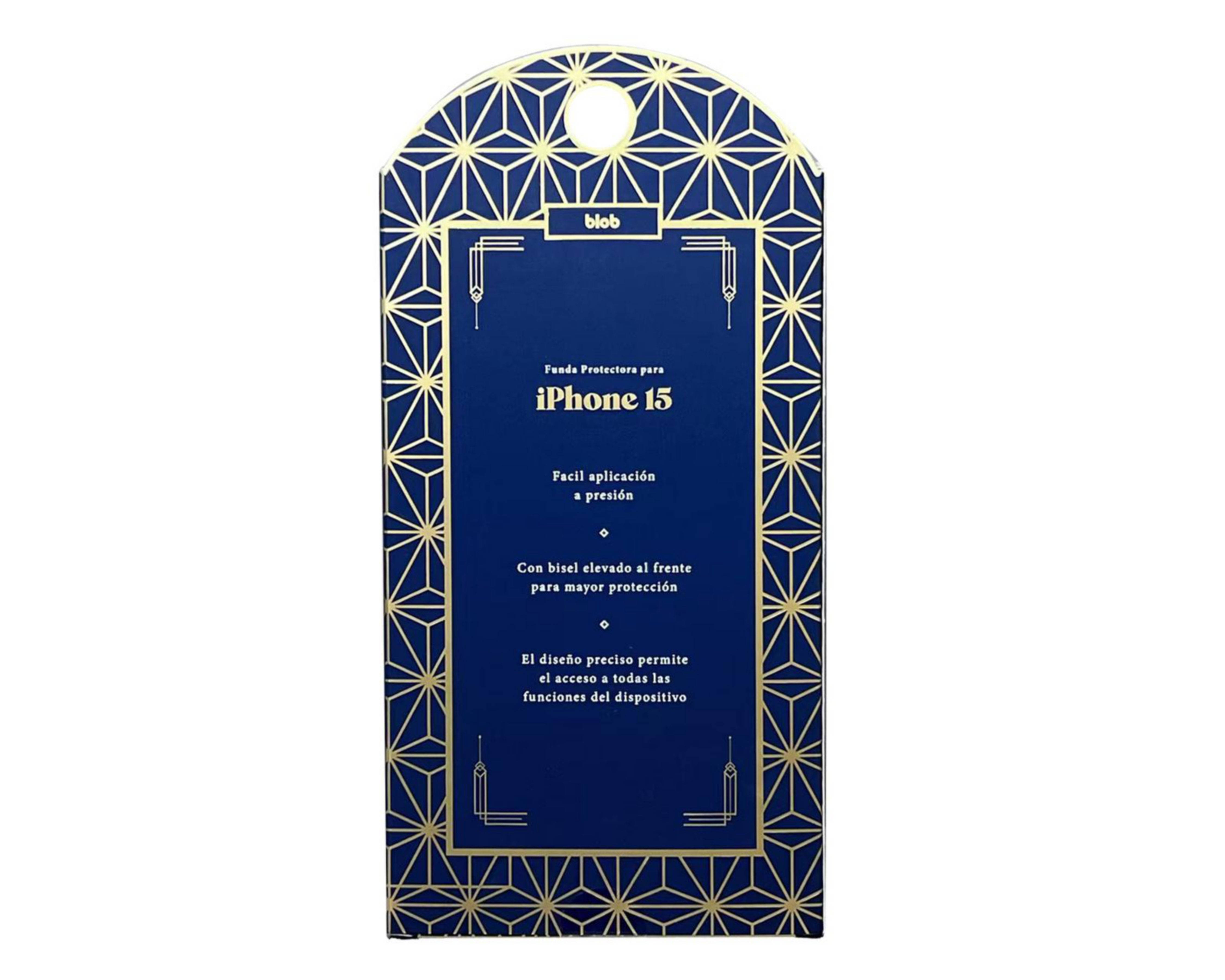 Foto 4 pulgar | Funda de Policarbonato con Tarjetero Blob para iPhone 15