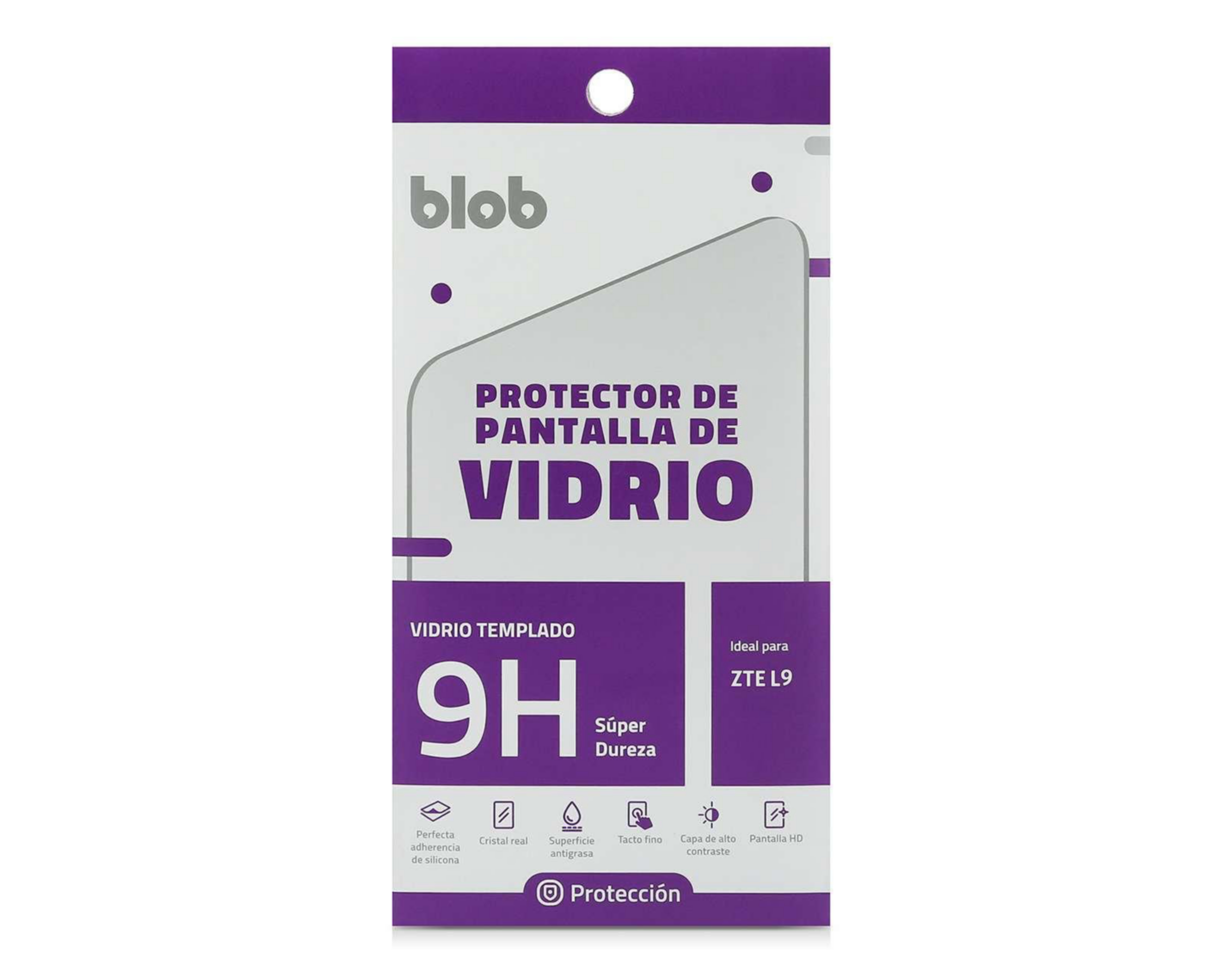 Foto 2 pulgar | Protector de Pantalla Blob para ZTE L9