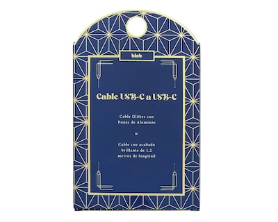 Foto 3 | Cable Tipo C a Tipo C Blob 1 M