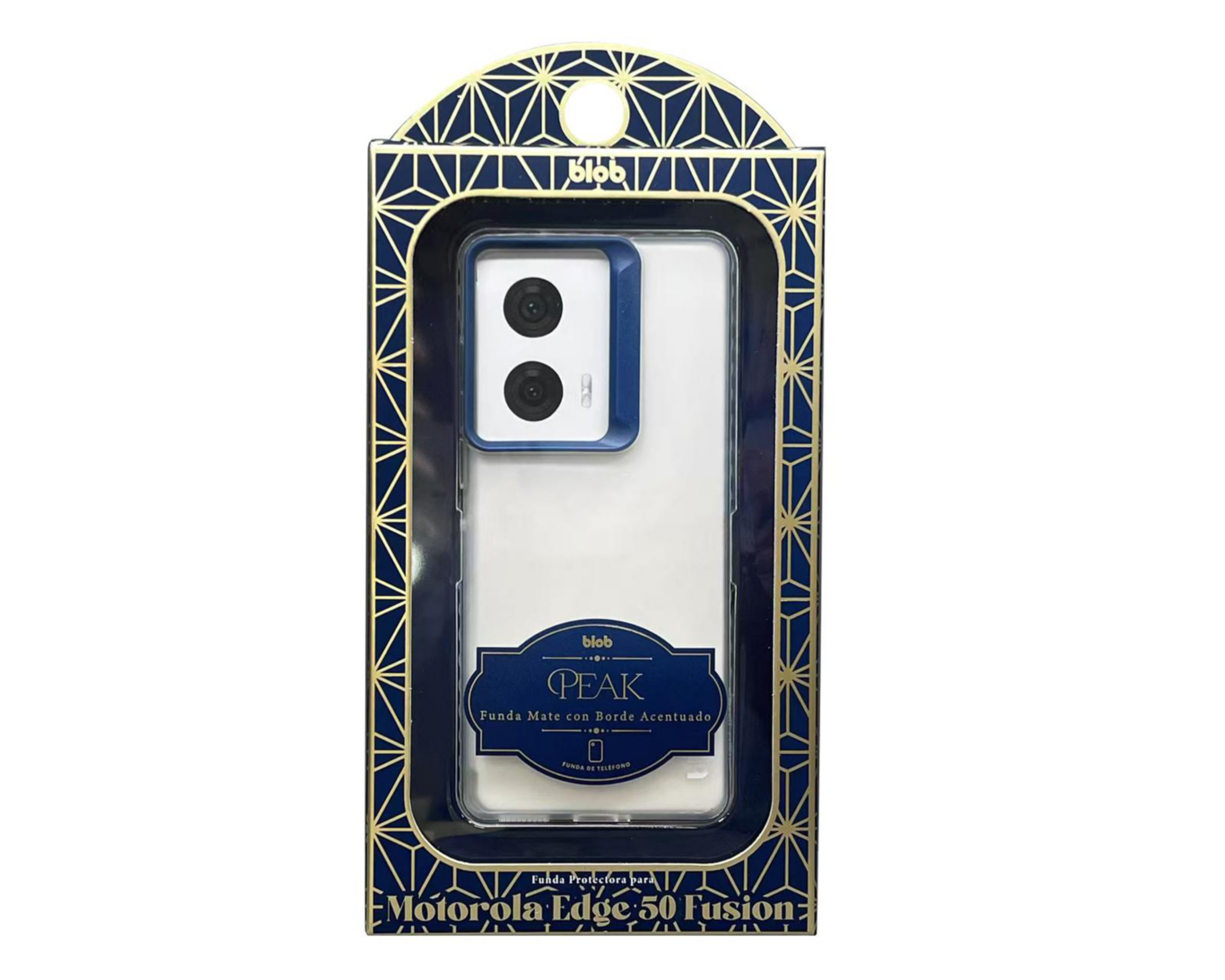 Foto 3 pulgar | Funda Gris Blob para Motorola Moto Edge 50 Fusion