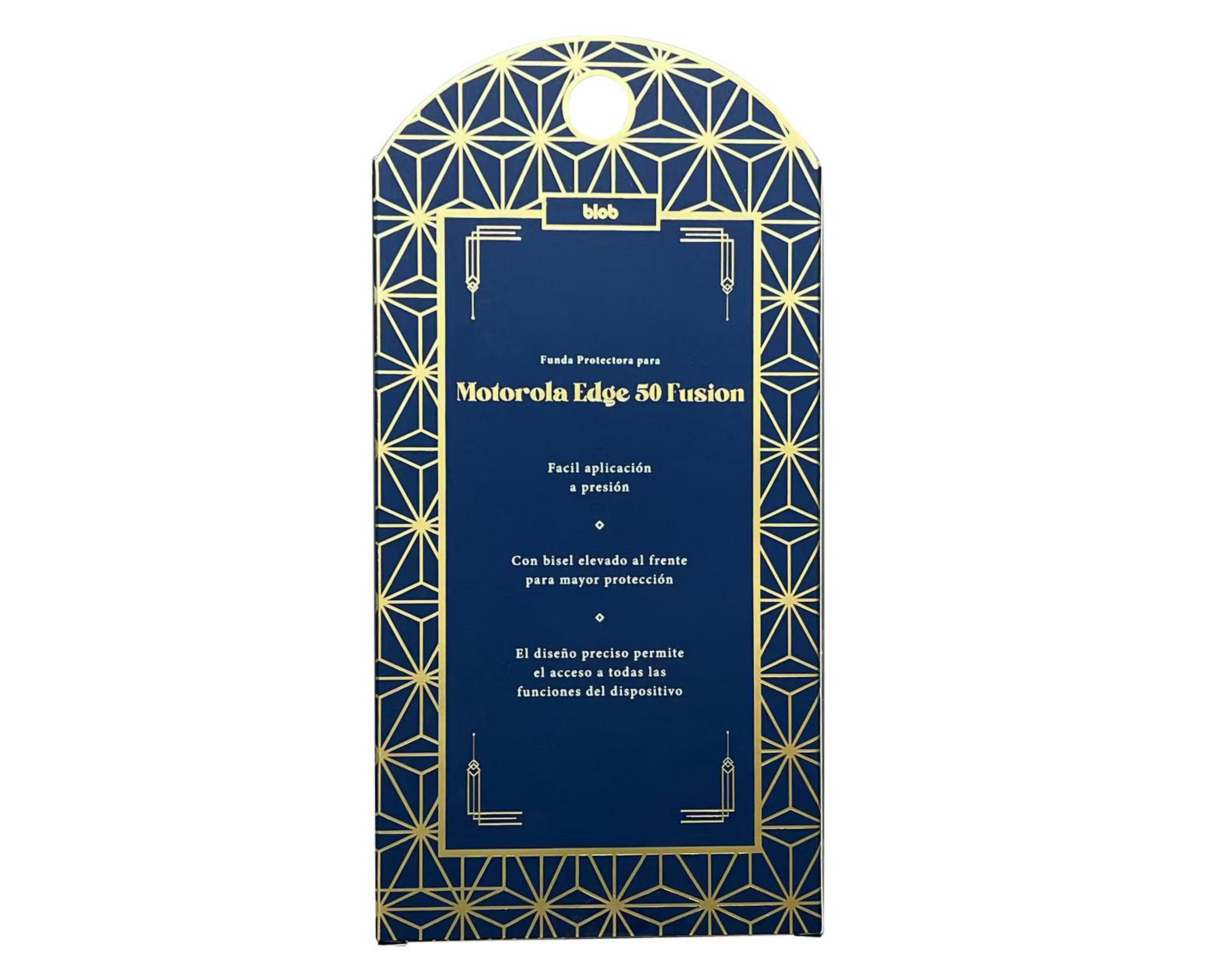 Foto 4 pulgar | Funda Gris Blob para Motorola Moto Edge 50 Fusion