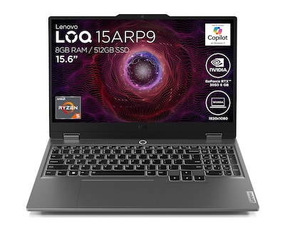 Foto 1 | Laptop Gamer Lenovo LOQ 15ARP9 15.6 Pulgadas Windows 11 AMD Ryzen 5 NVIDIA GeForce RTX 3050 8 GB RAM 512 GB SSD Gri