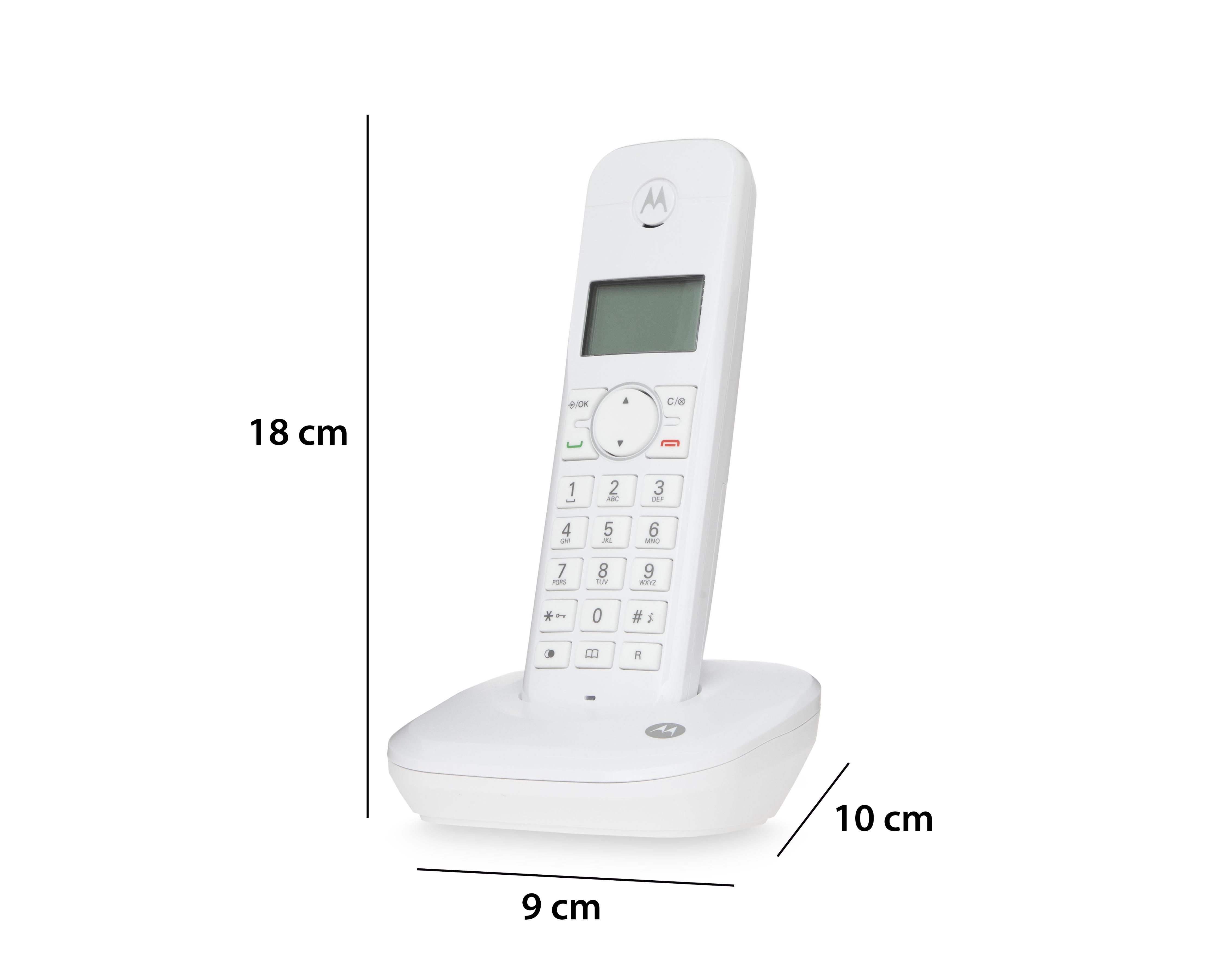 Foto 7 pulgar | Teléfono Inalámbrico Motorola MOTO500WID Blanco