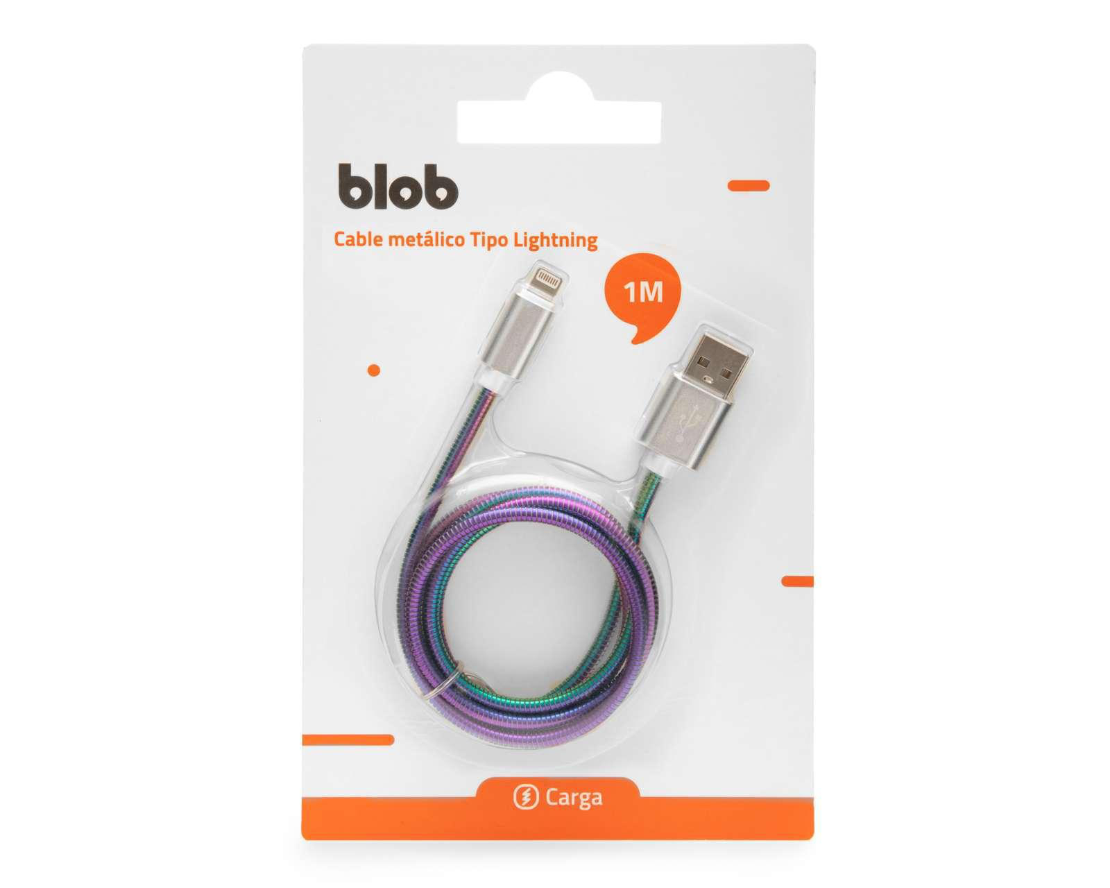 Cable de Carga BLOB Tipo Lightning de 1 Metro $39