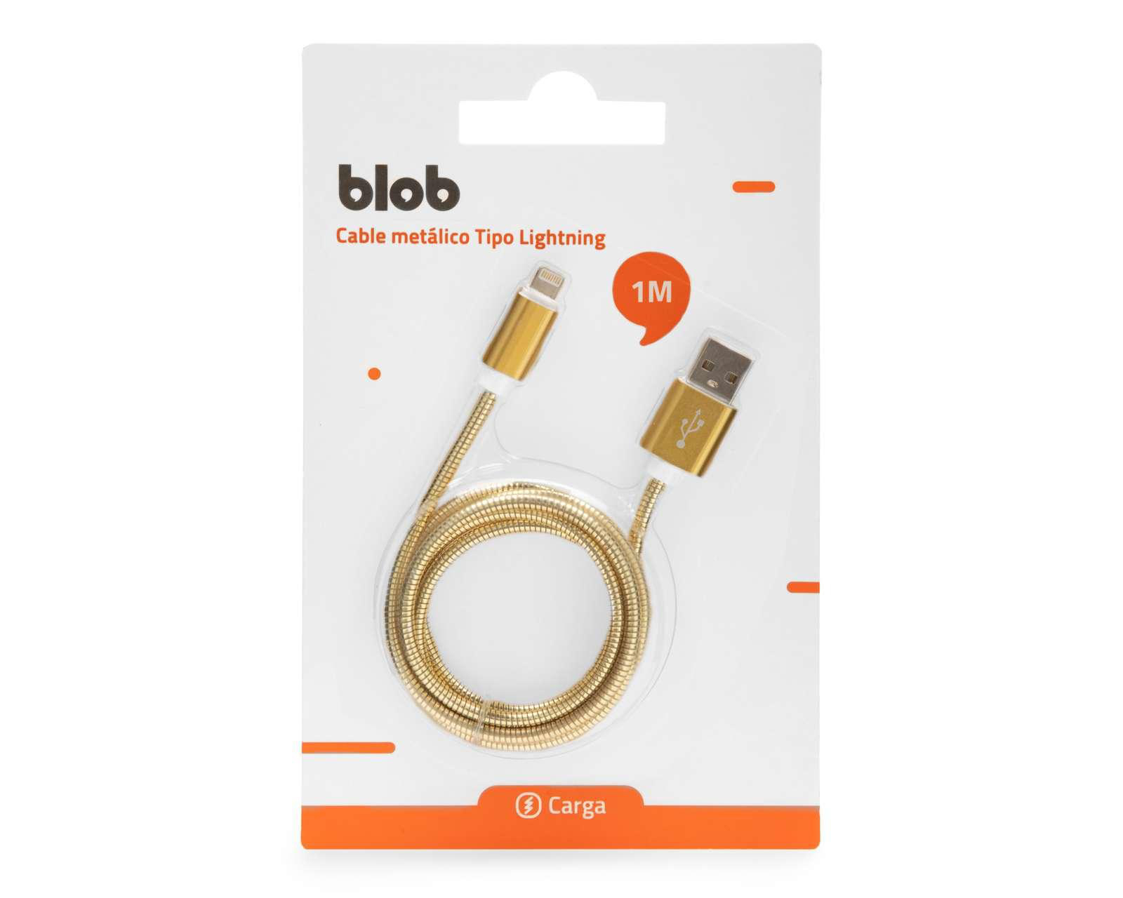 Foto 2 pulgar | Cable de Carga Blob tipo Lightning de 1 m