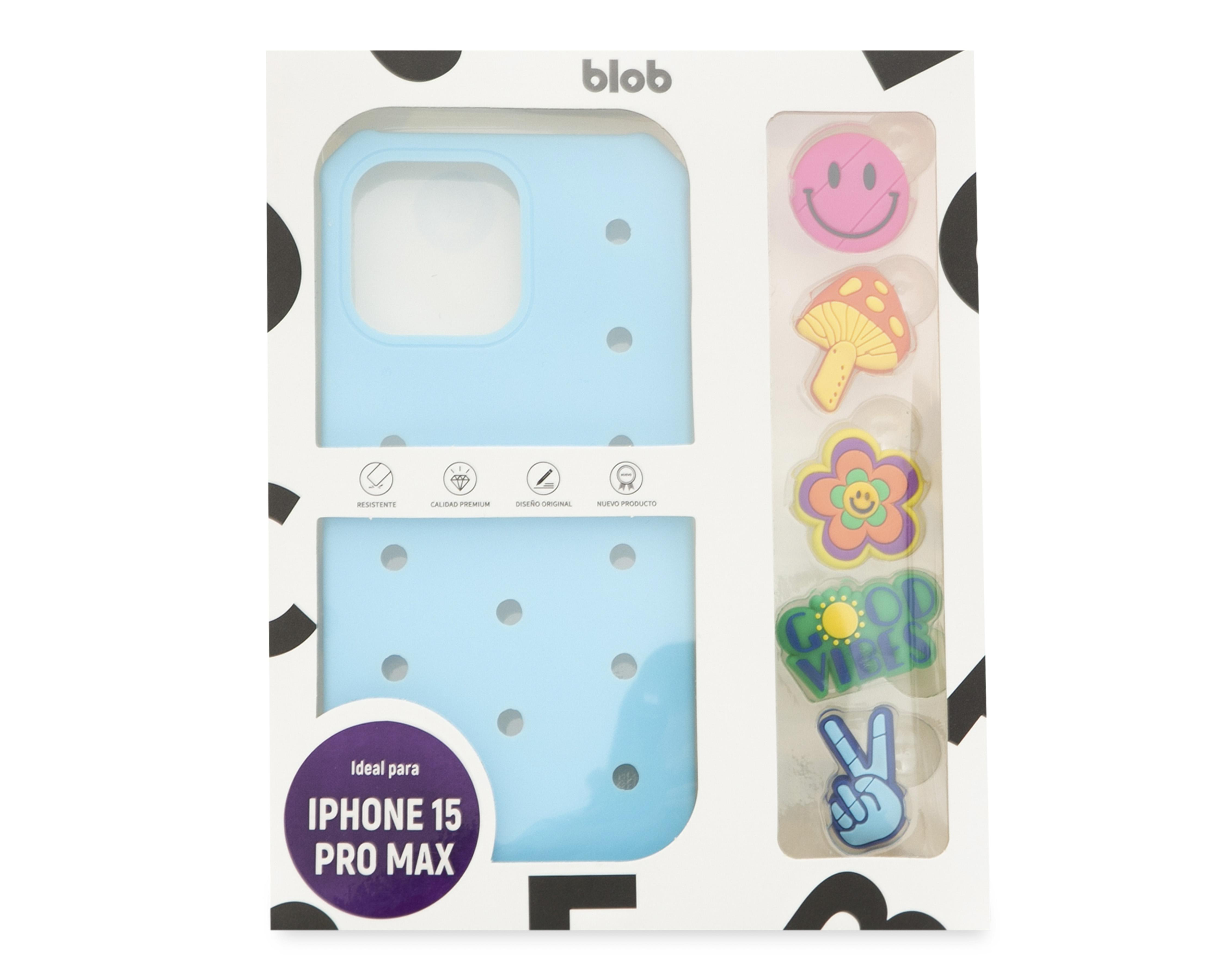 Foto 3 pulgar | Funda con Pines Blob para iPhone 15 Pro Max