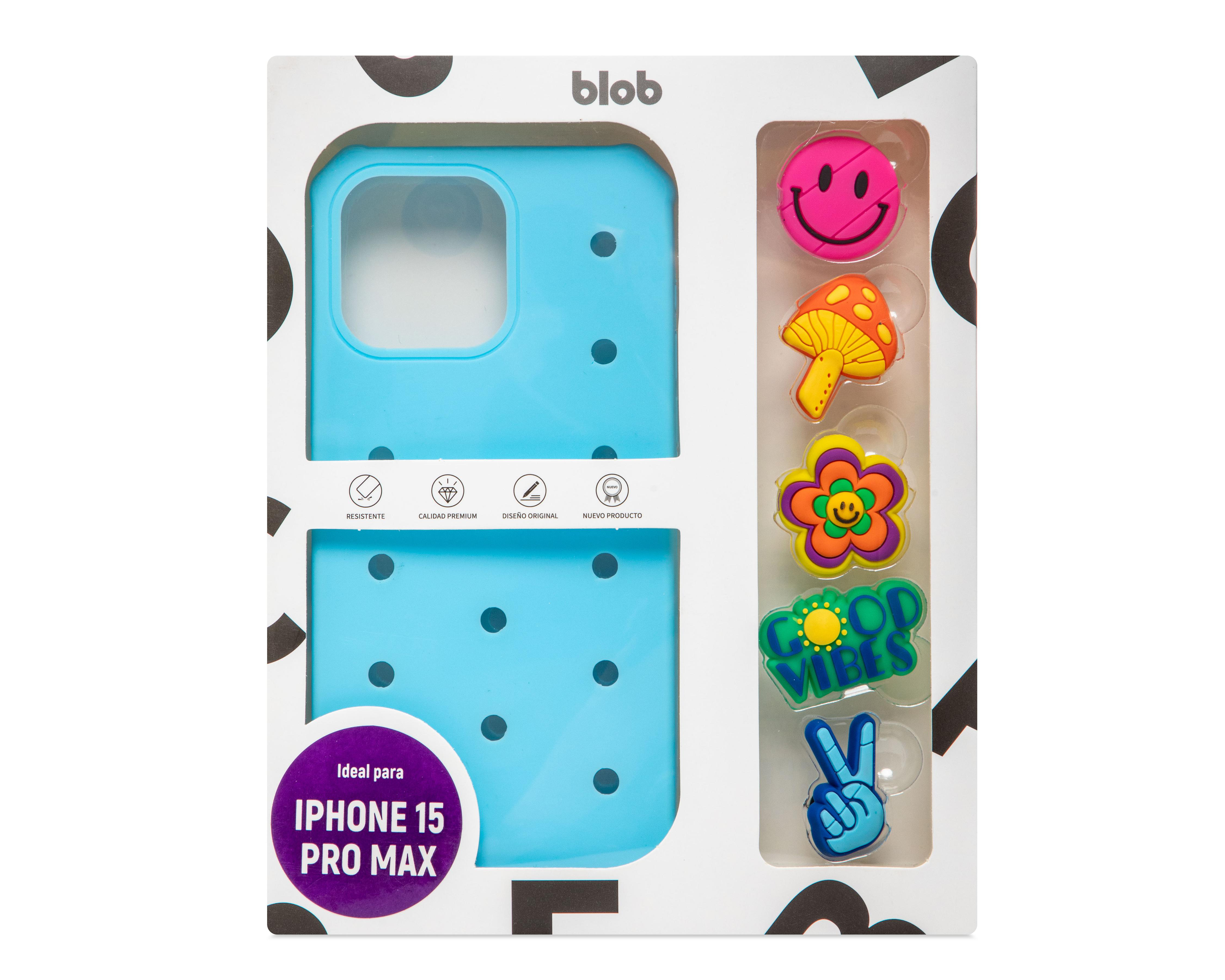 Foto 9 pulgar | Funda con Pines Blob para iPhone 15 Pro Max