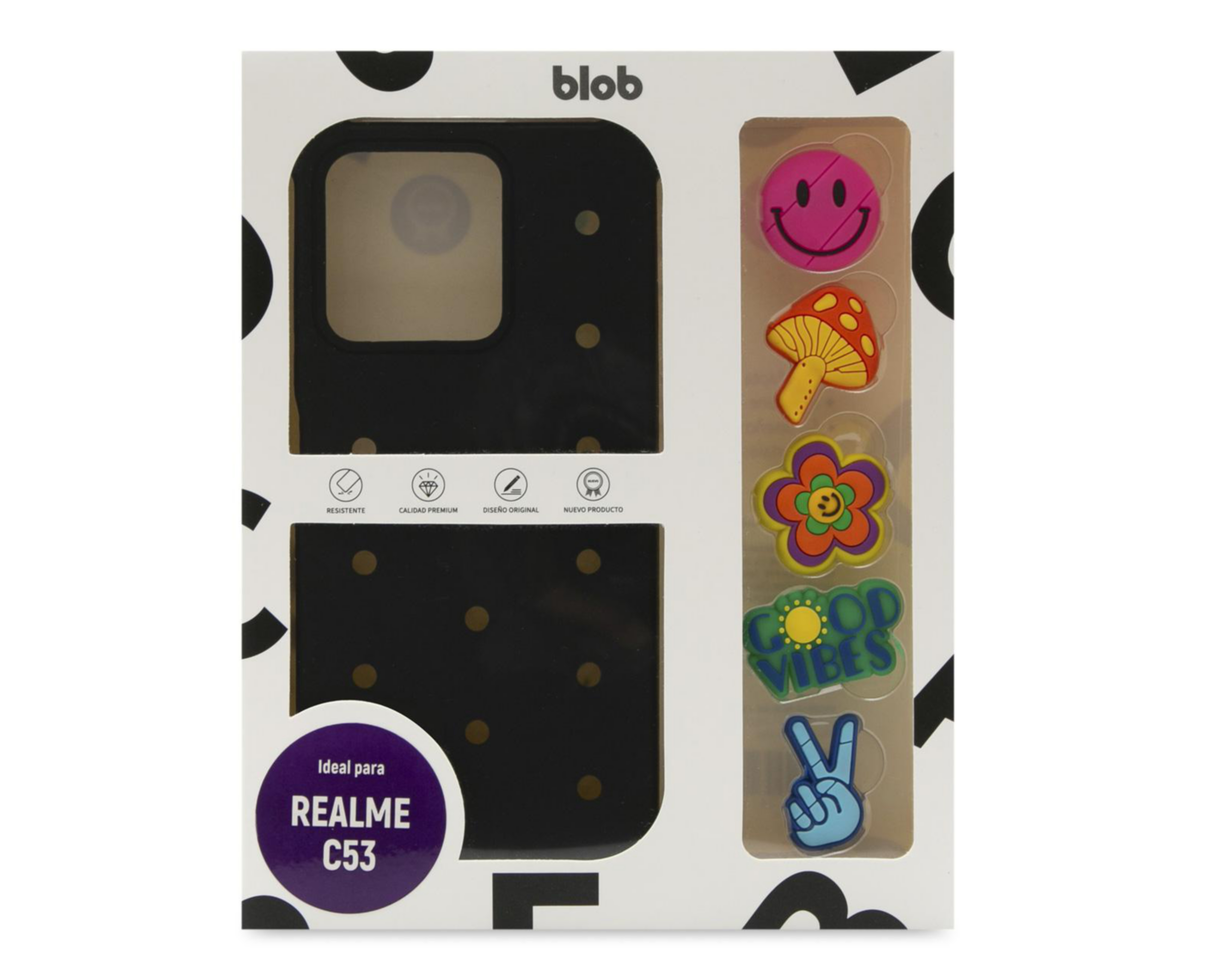 Foto 3 pulgar | Funda con Pines Blob para Realme C53