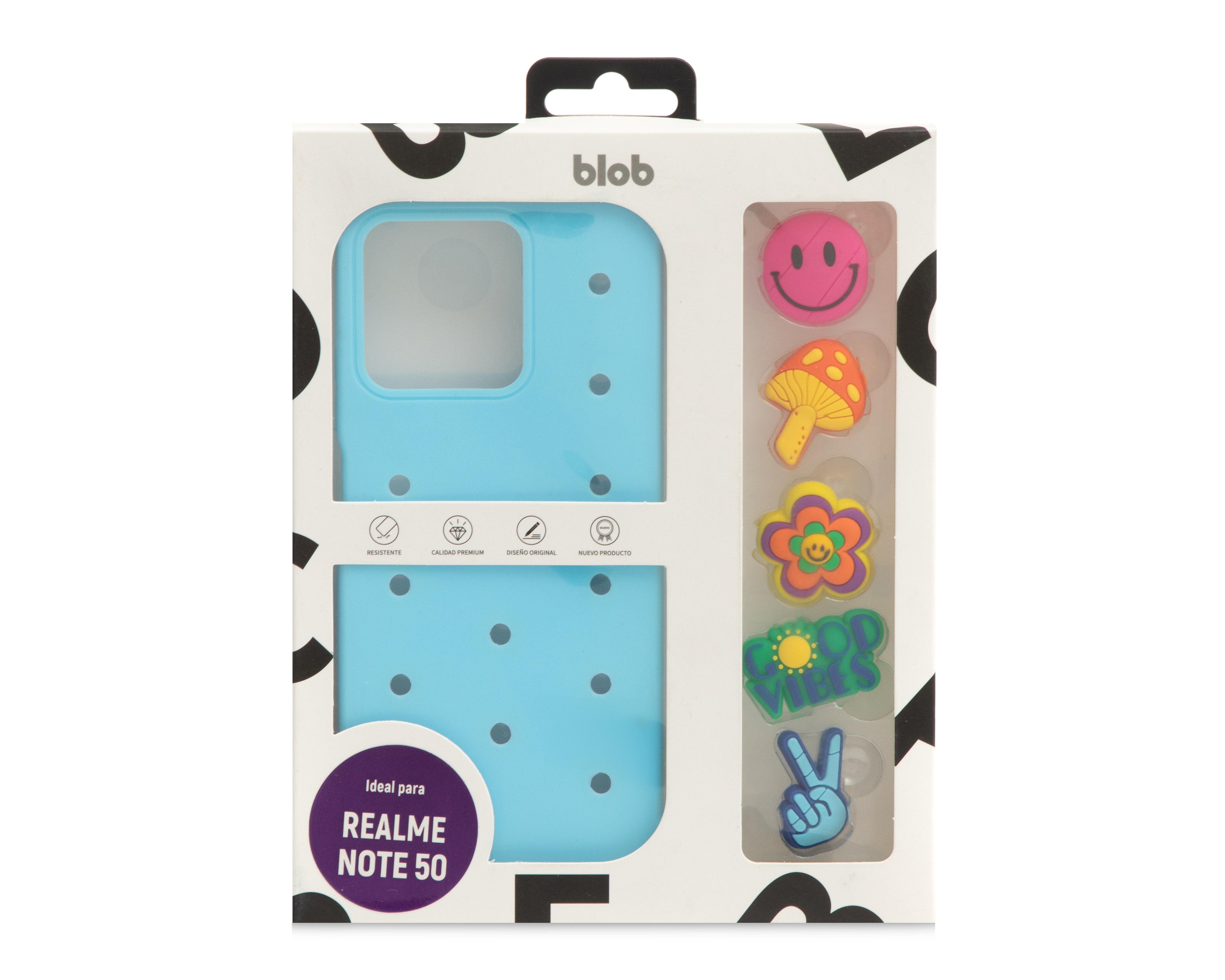 Foto 8 pulgar | Funda con Charms Blob para Realme Note 50