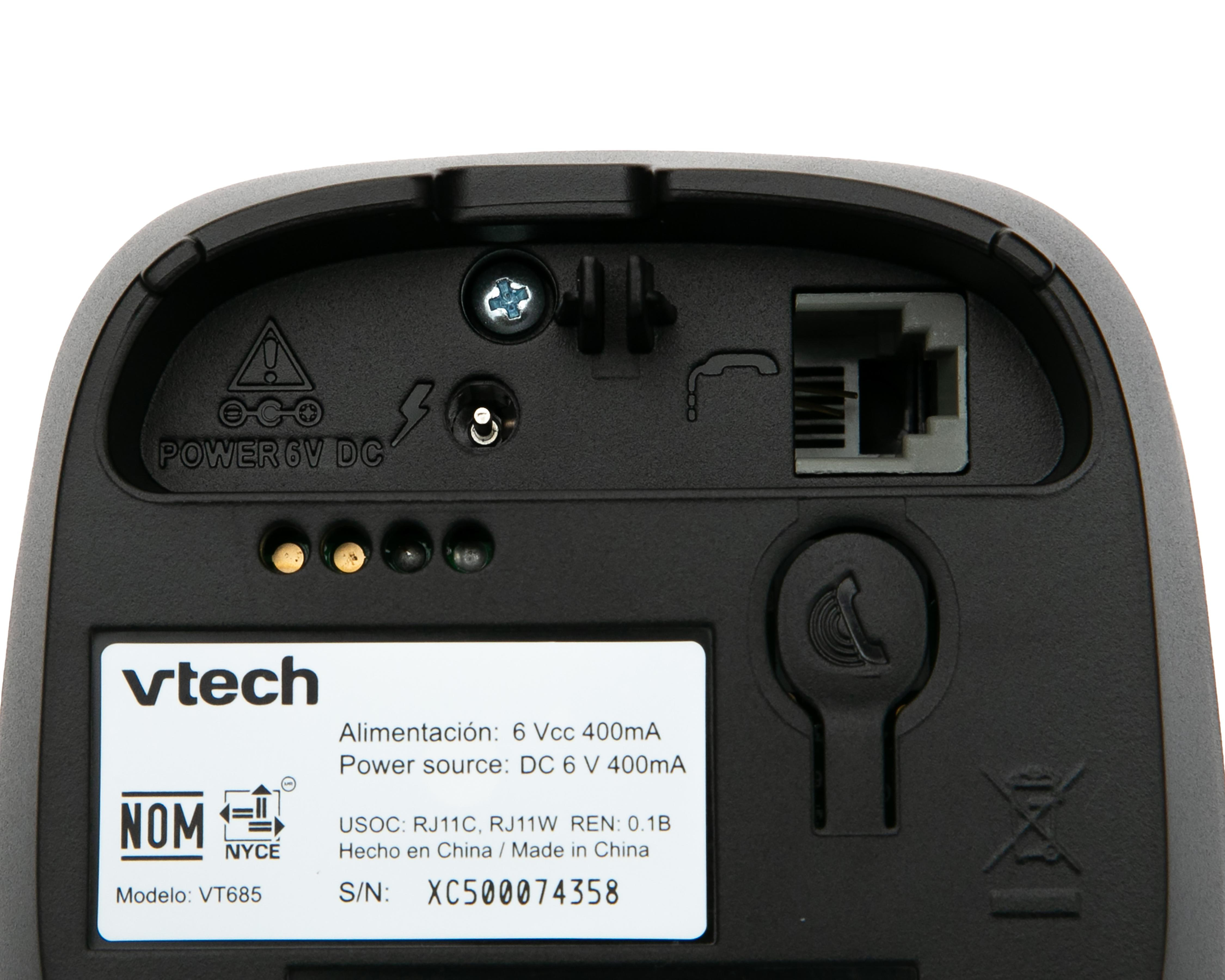 Foto 4 | Teléfono Inalámbrico Vtech VT685 Negro