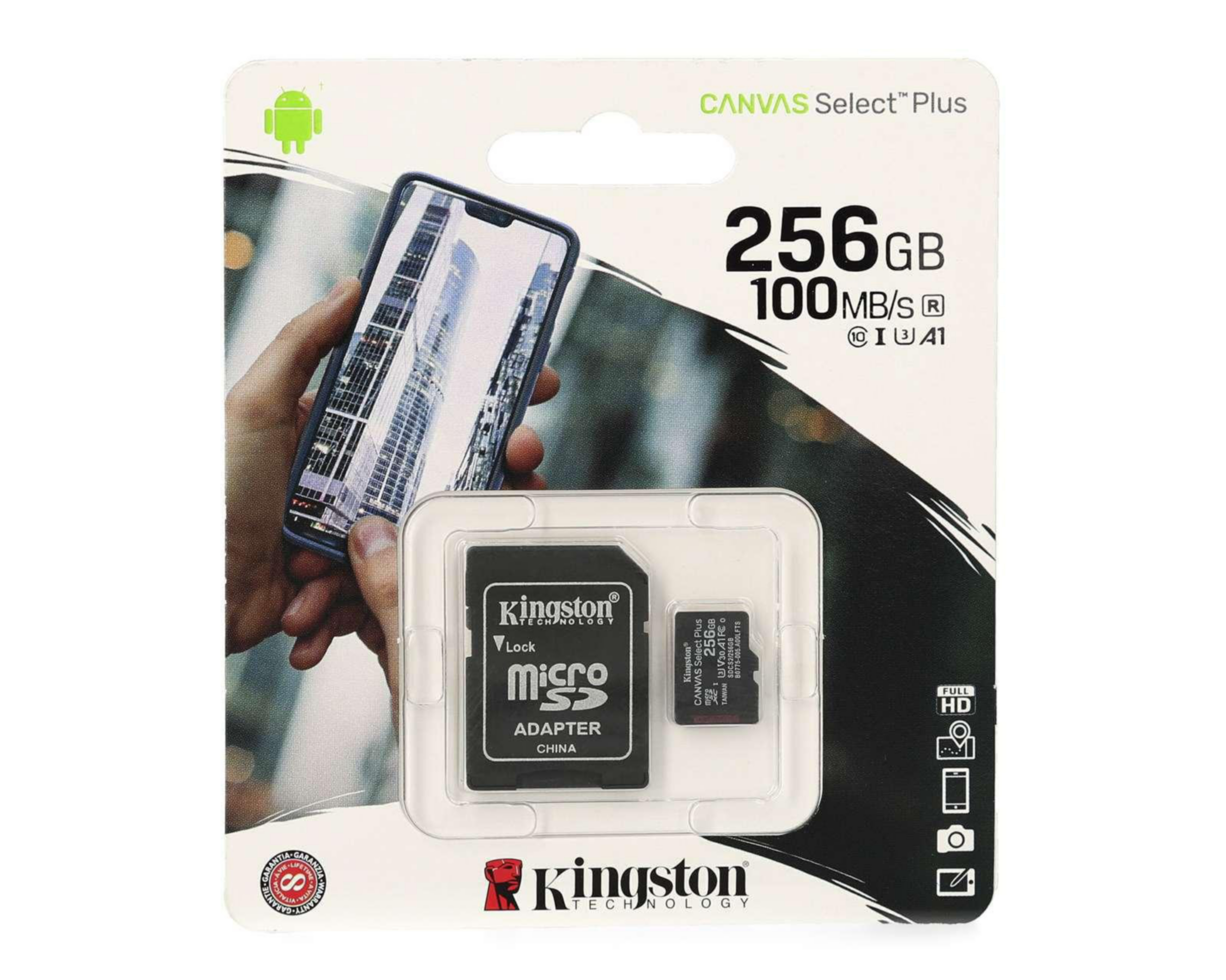 Foto 1 | Memoria MicroSD Kingston 256 GB Clase 10