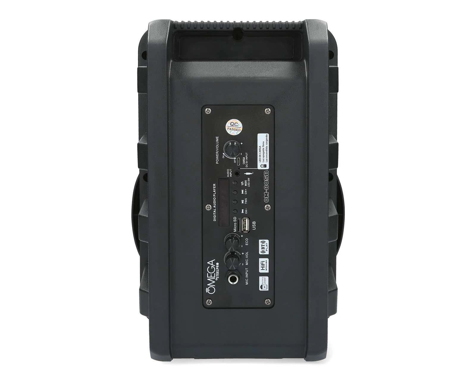 Foto 4 pulgar | Bocina Bluetooth Portátil SteelPro Omega 8 Luz LED