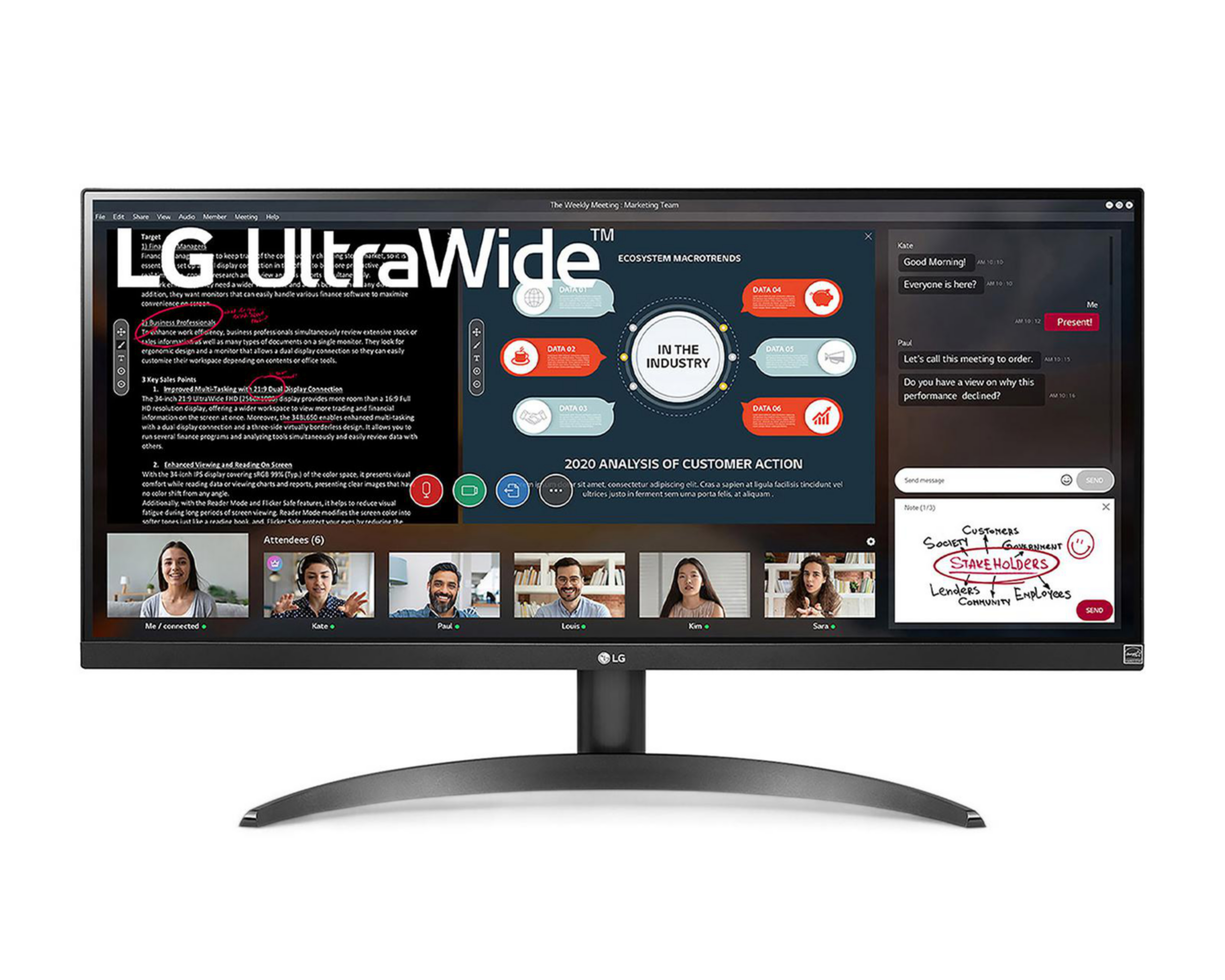 Monitor LG 29 Pulgadas Full HD 100 Hz $4,999