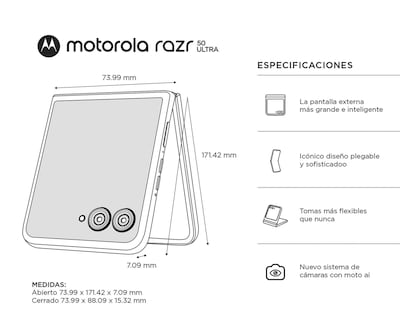 Foto 10 | Celular Motorola Liberado Razr 50 Ultra 512 GB Rosa