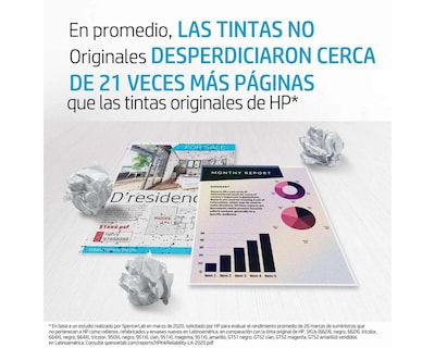 Foto 3 | Botella de Tinta Original HP GT53 1VV22AL Negro