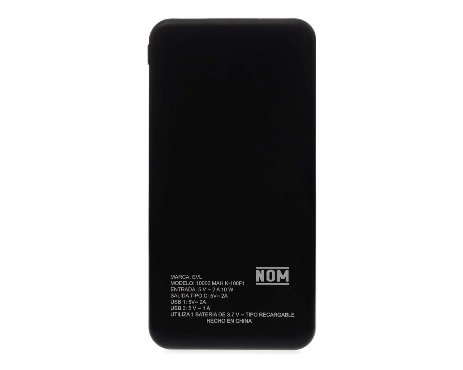 Foto 4 pulgar | Batería Portátil EVL 10000 mAh