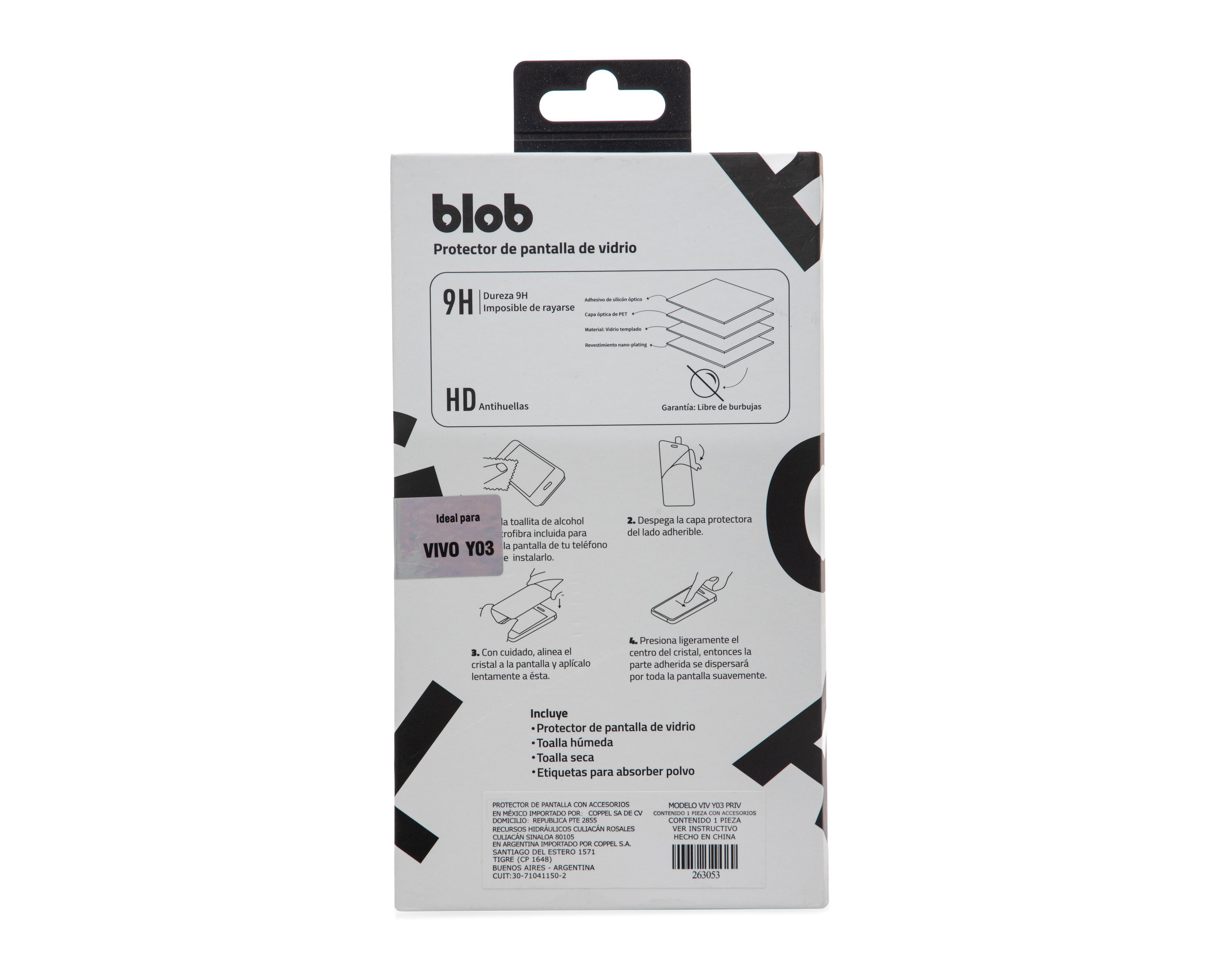 Foto 3 pulgar | Protector de Pantalla Blob para vivo Y03