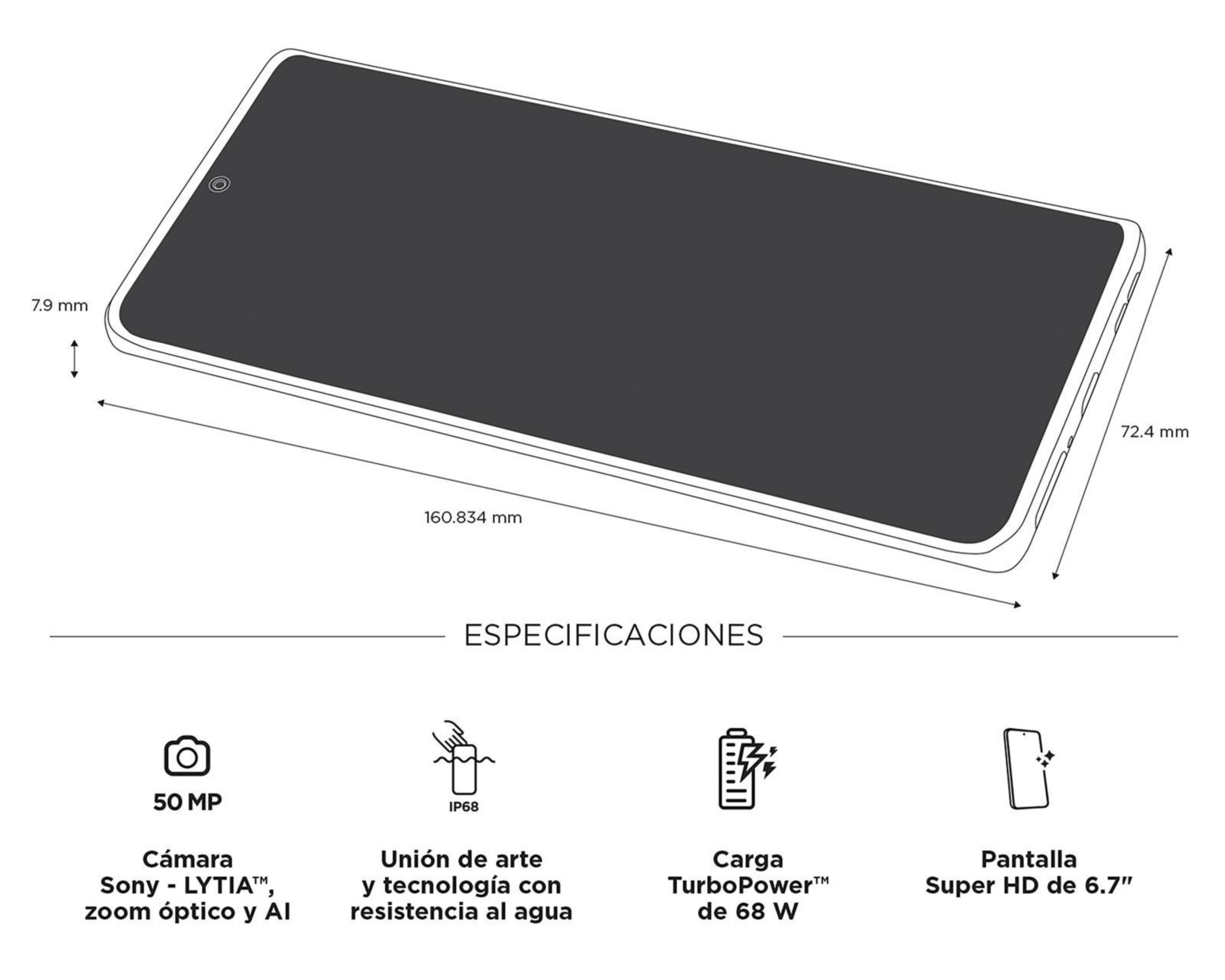 Foto 9 | Telcel Motorola Edge 50 5G 512 GB Gris