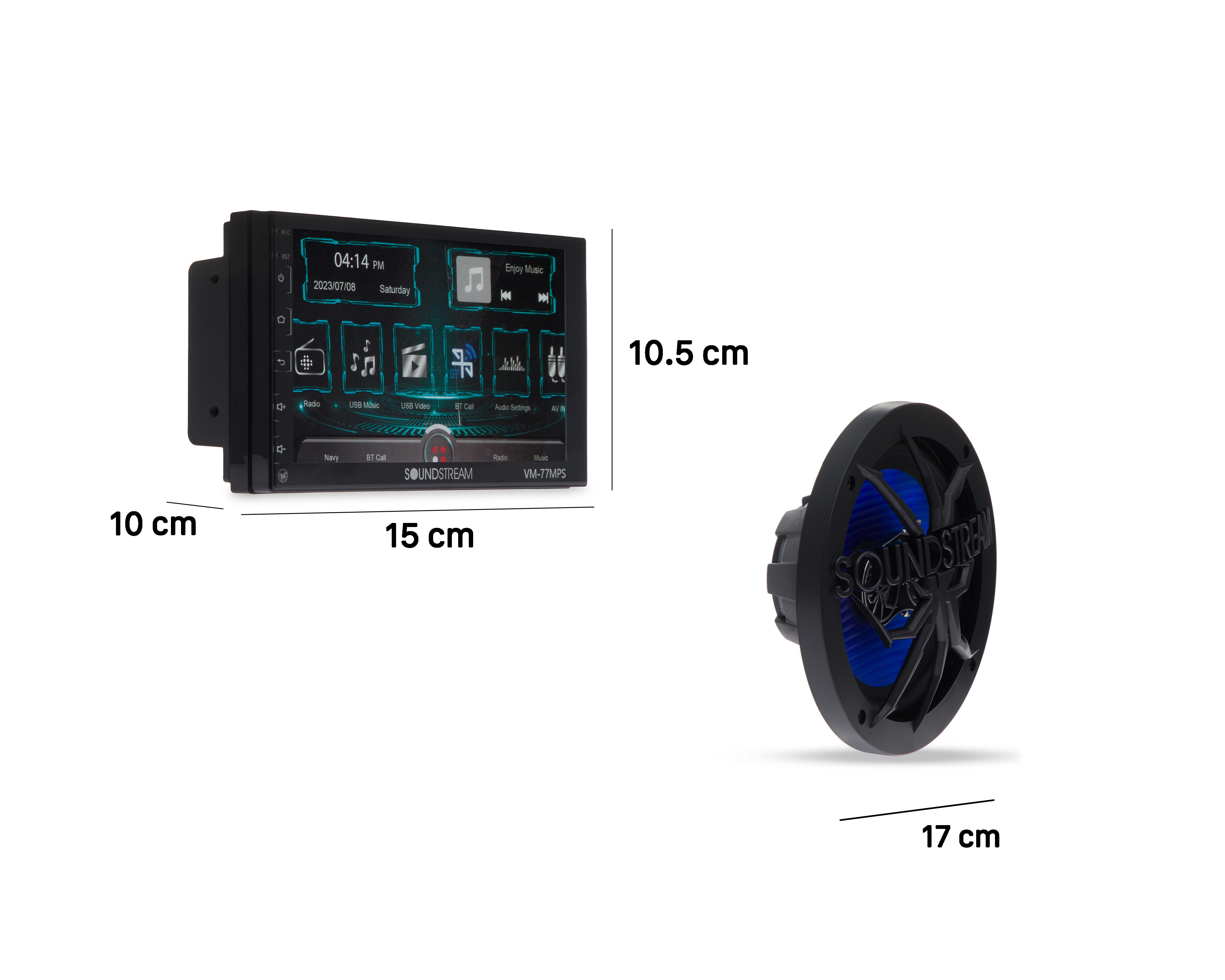 Foto 9 | Kit Autoestéreo Soundstream PAK77-6530 Multimedia de 7 Pulgadas