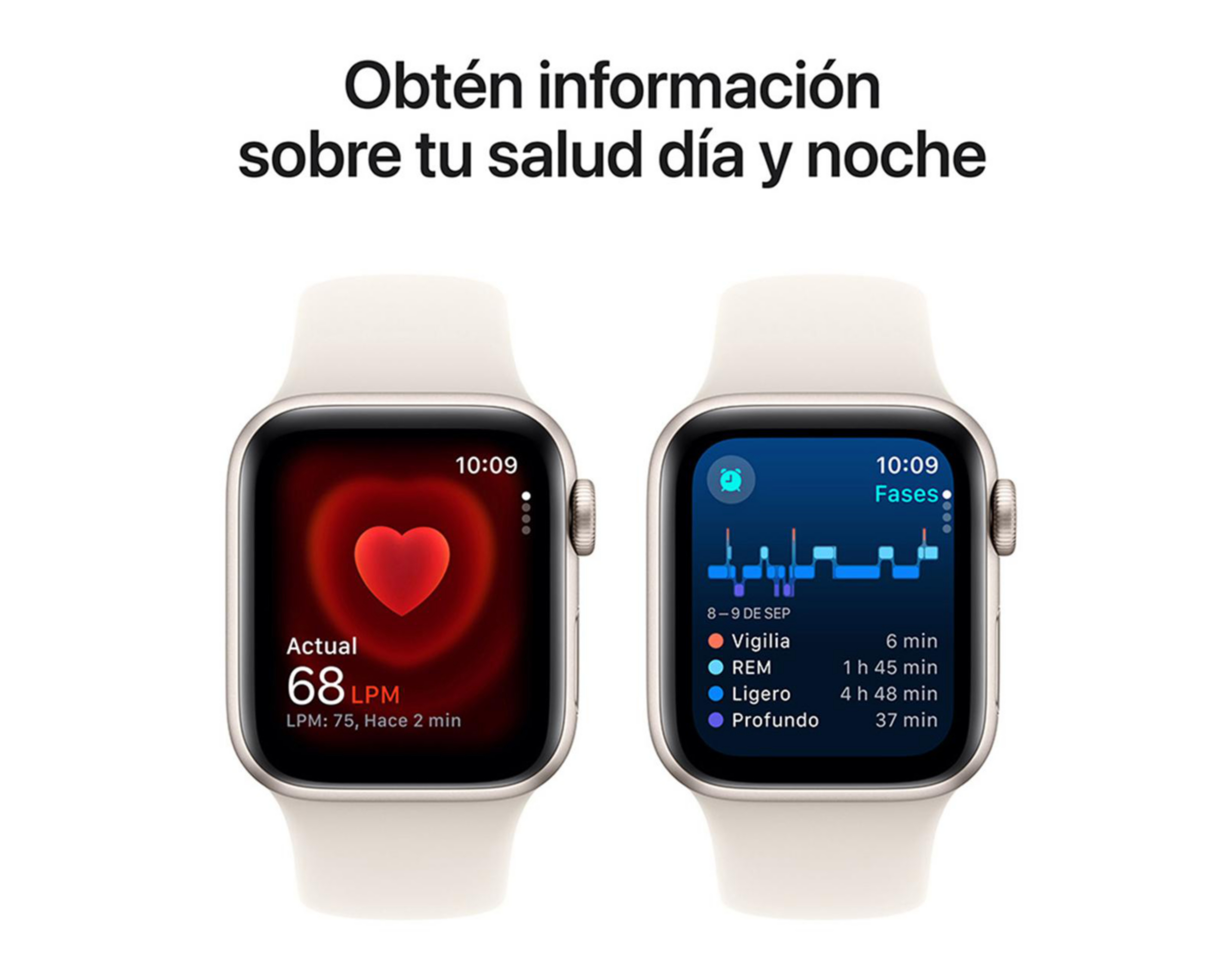 Foto 5 pulgar | Apple Watch SE GPS + Cellular 40 mm Blanco Estelar S-M